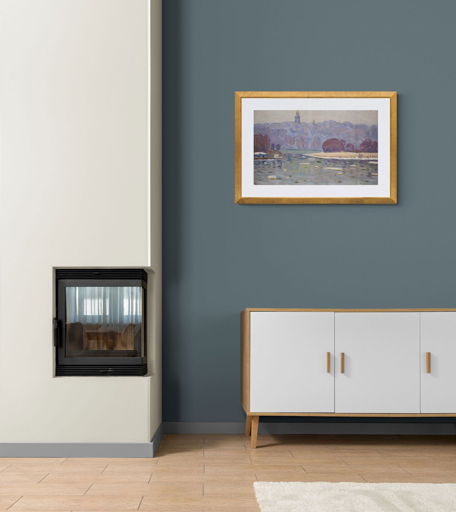 Tyukha Ivan (Ukrainian artist), "Last floe", oil on cardboard - 3