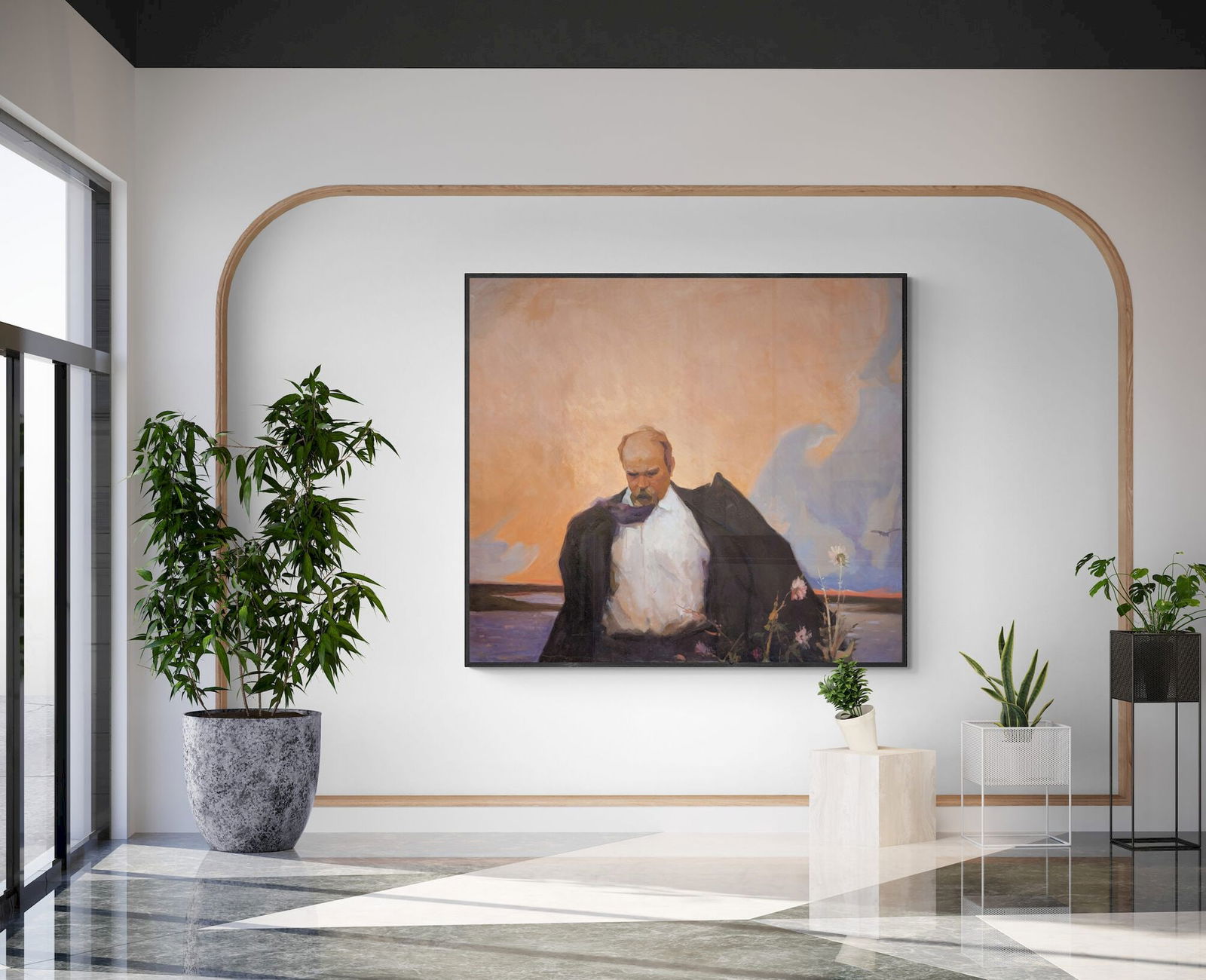 Unidentified (Ukrainian artist), "Taras Shevchenko (copy M. Bozhiy)", oil on canvas - 3