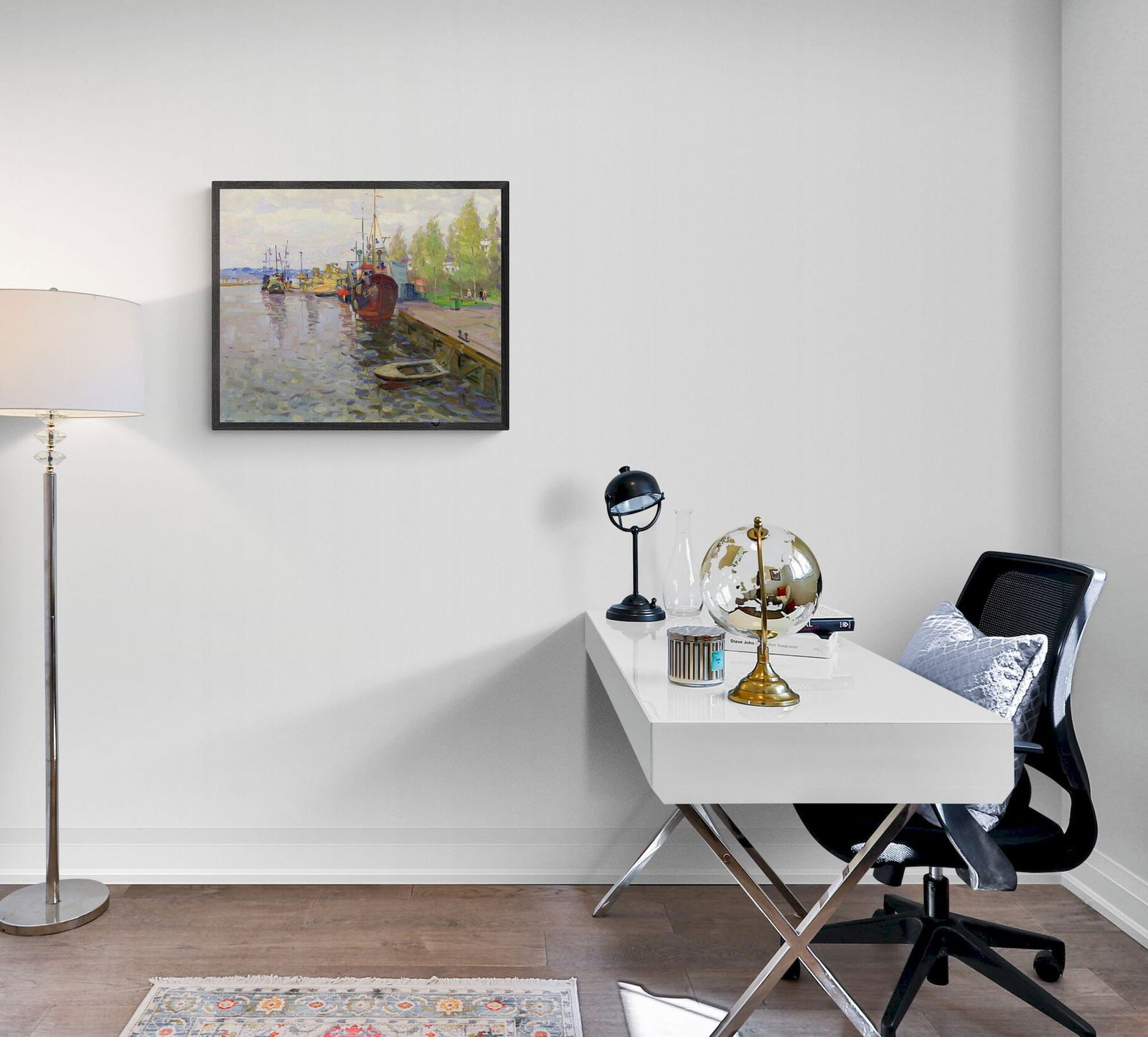 Tyukha Ivan (Ukrainian artist), "In the port", oil on canvas - 3