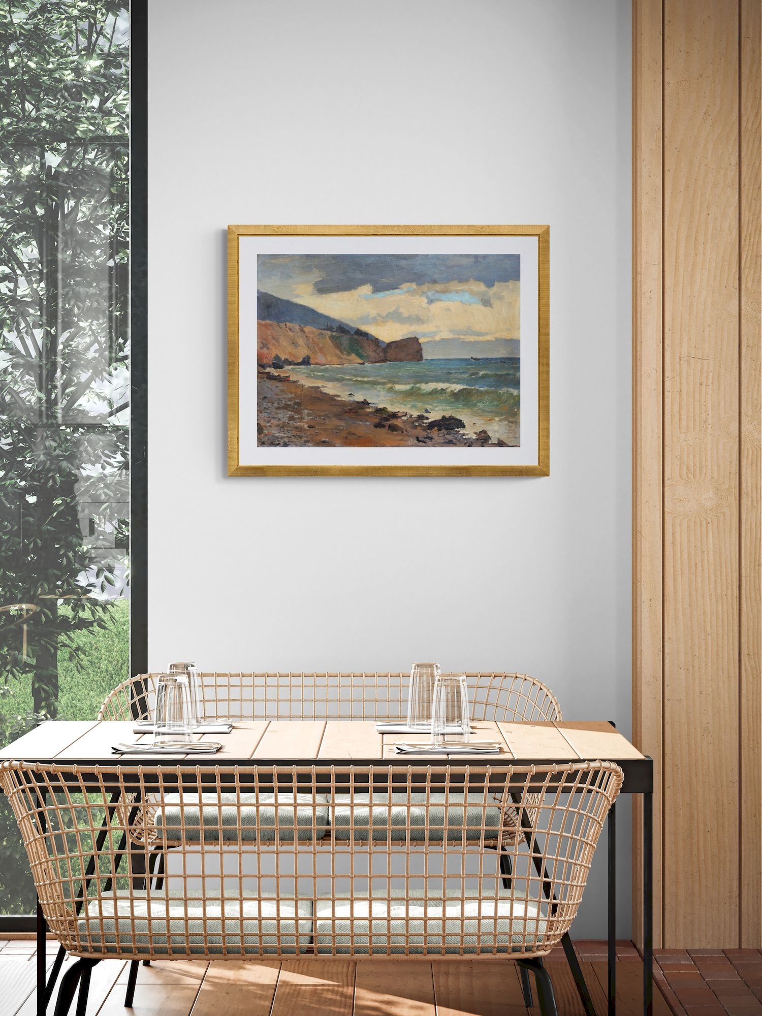 Unidentified (Ukrainian artist), "Sea", oil on canvas - 3