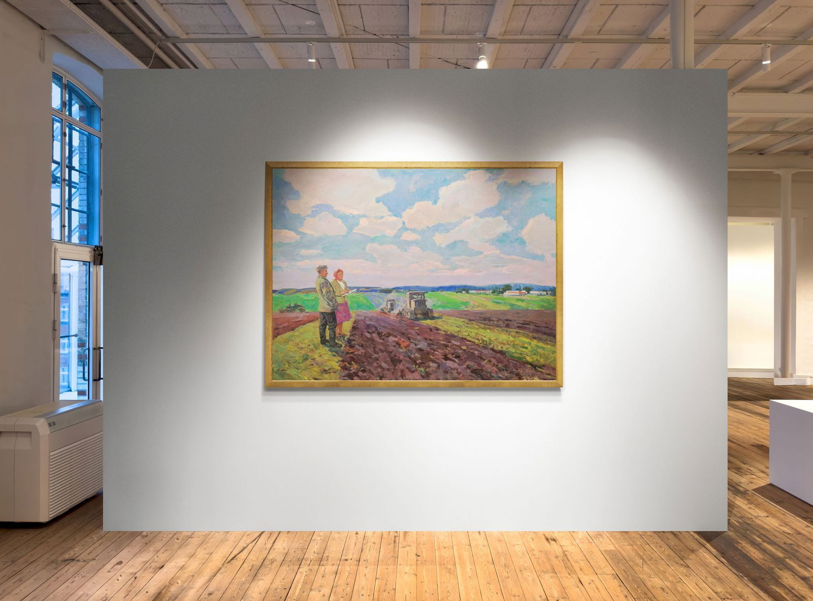 Ovsyannikova Evgenia (Ukrainian artist), "Spring works on field", oil on canvas - 5