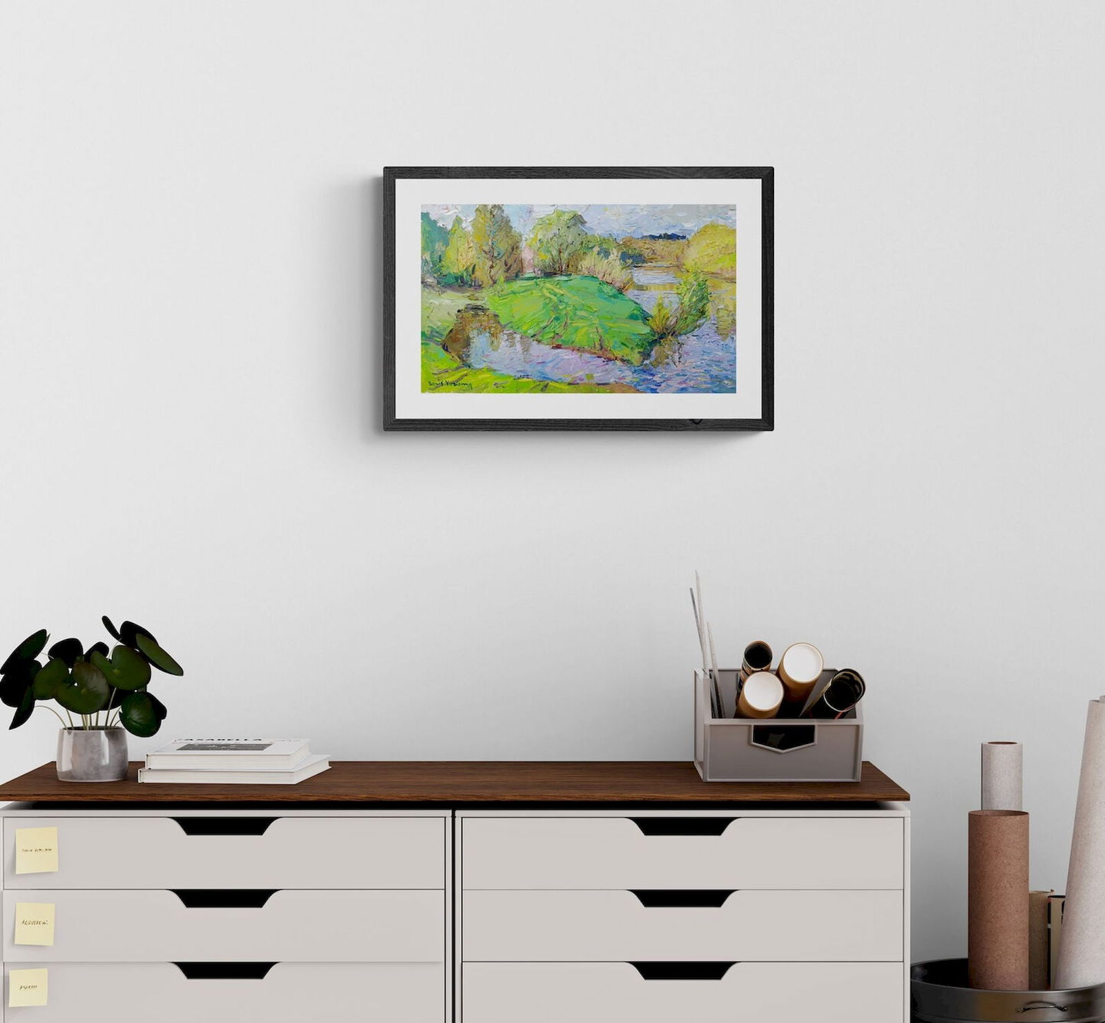 Yeremin Boris (Ukrainian artist), "Summer Creek", oil on canvas - 4