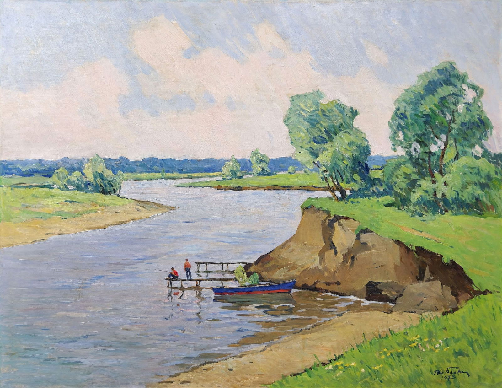 Bilyak Volodymyr (Ukrainian artist), "Chernigiv Desna", oil on canvas: Title: Bilyak Volodymyr (Ukrainian artist), "Chernigiv Desna", oil on canvas Artist: Bilyak Volodymyr Yosypovych Description: ARTIST: Bilyak Volodymyr Yosypovych, Ukrainian artist TITLE: "Chernigiv De