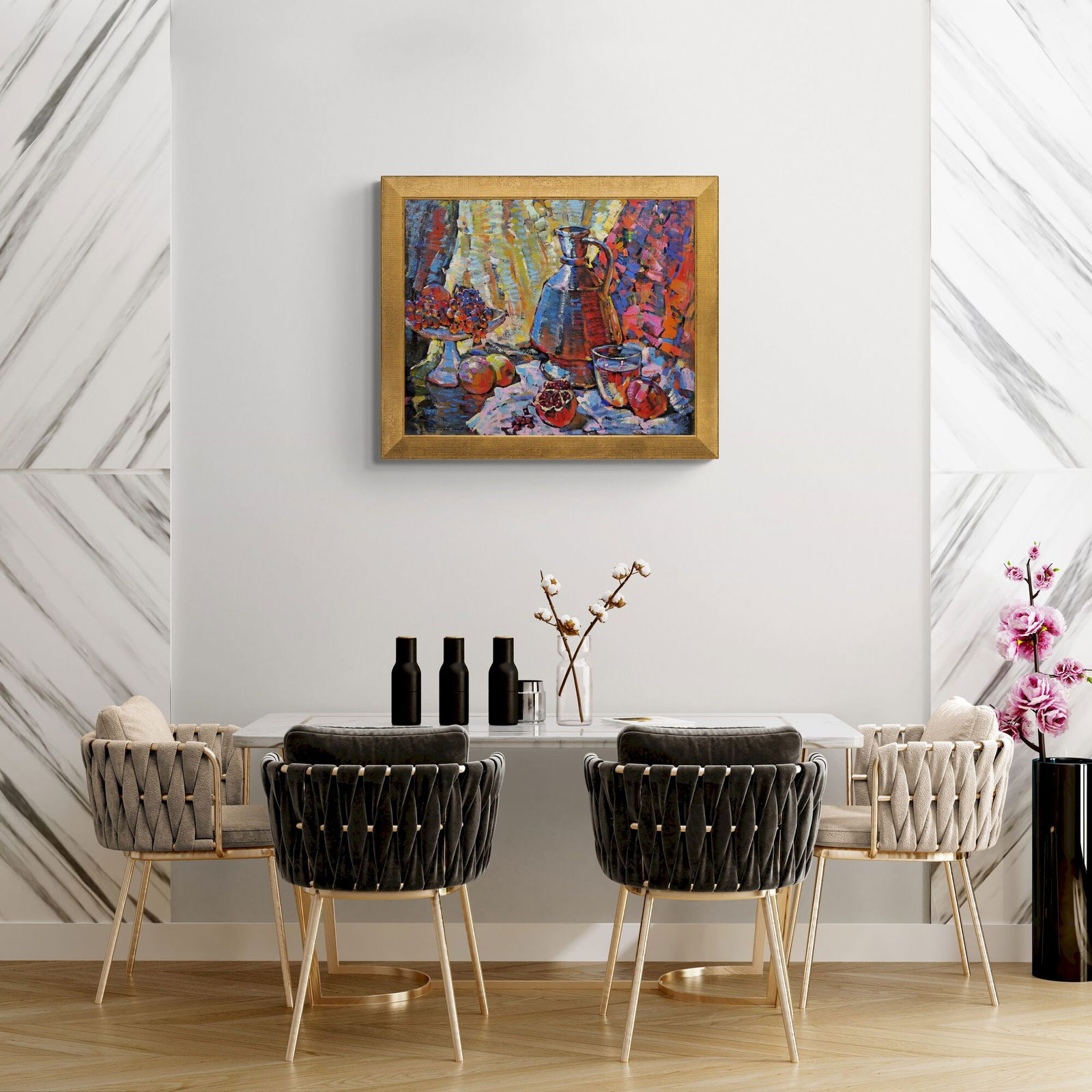 Bakaev Sergiy (Ukrainian artist), "Still life with wine", oil on paper - 5