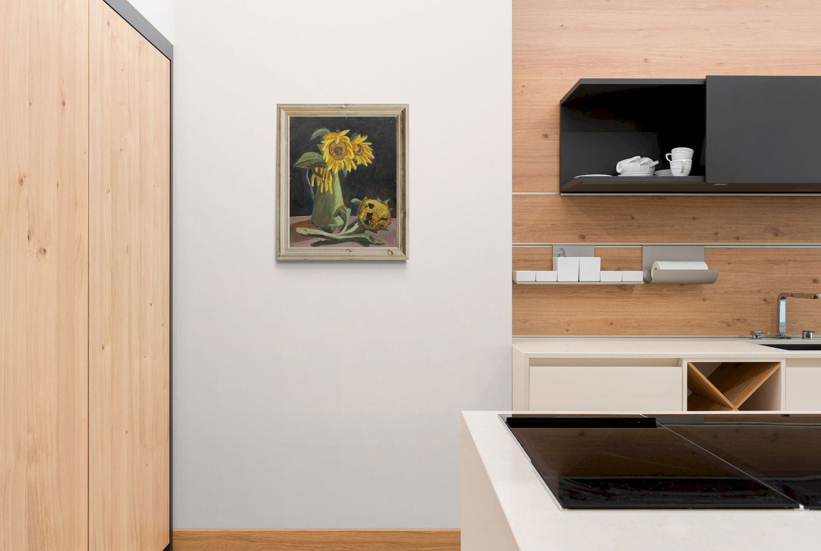 Lah Rostislav (Ukrainian artist), "Sunflowers", tempera on cardboard - 3