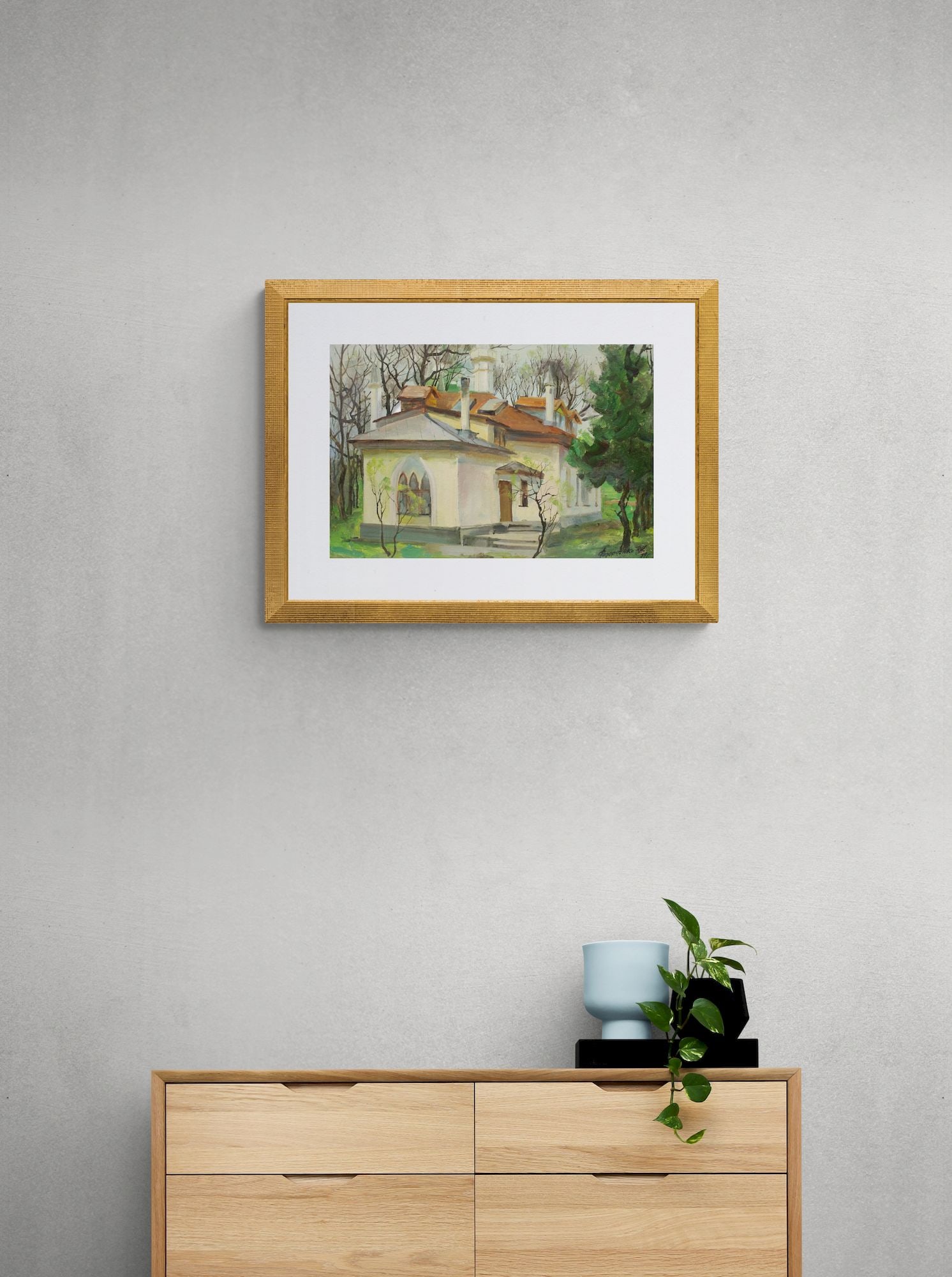 Fedorchenko Volodymyr (Ukrainian artist), "In Bakhchisarai city", oil on cardboard - 4