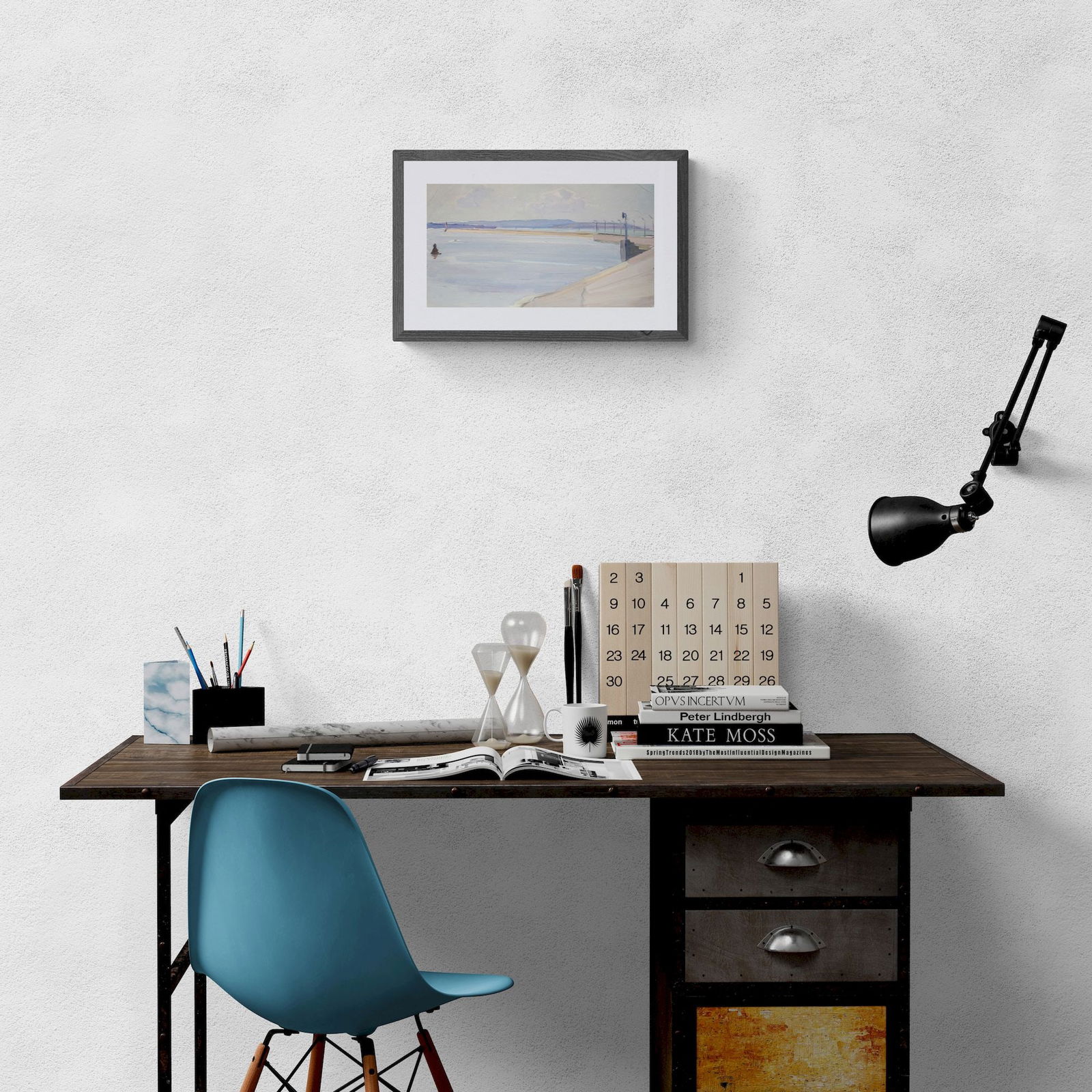 Unidentified (Ukrainian artist), "Quay", oil on cardboard - 3