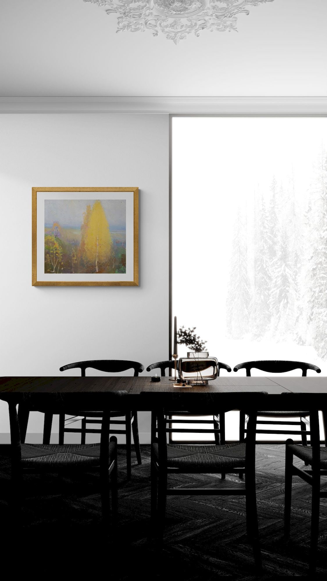 Tyukha Ivan (Ukrainian artist), "Got colder", oil on canvas - 3