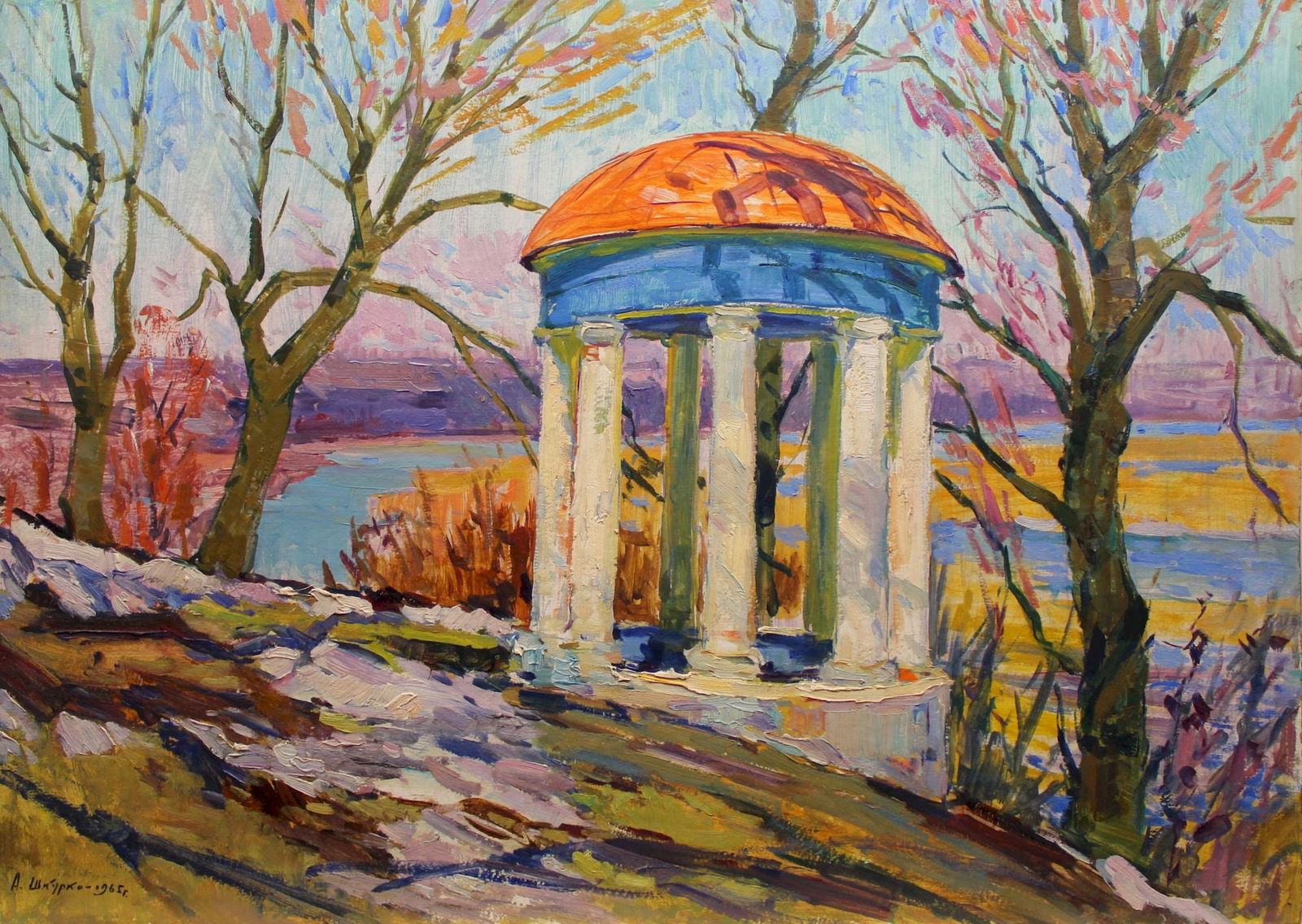 Shkurko Anatoly (Ukrainian artist), "April", oil on canvas (1 of 4)