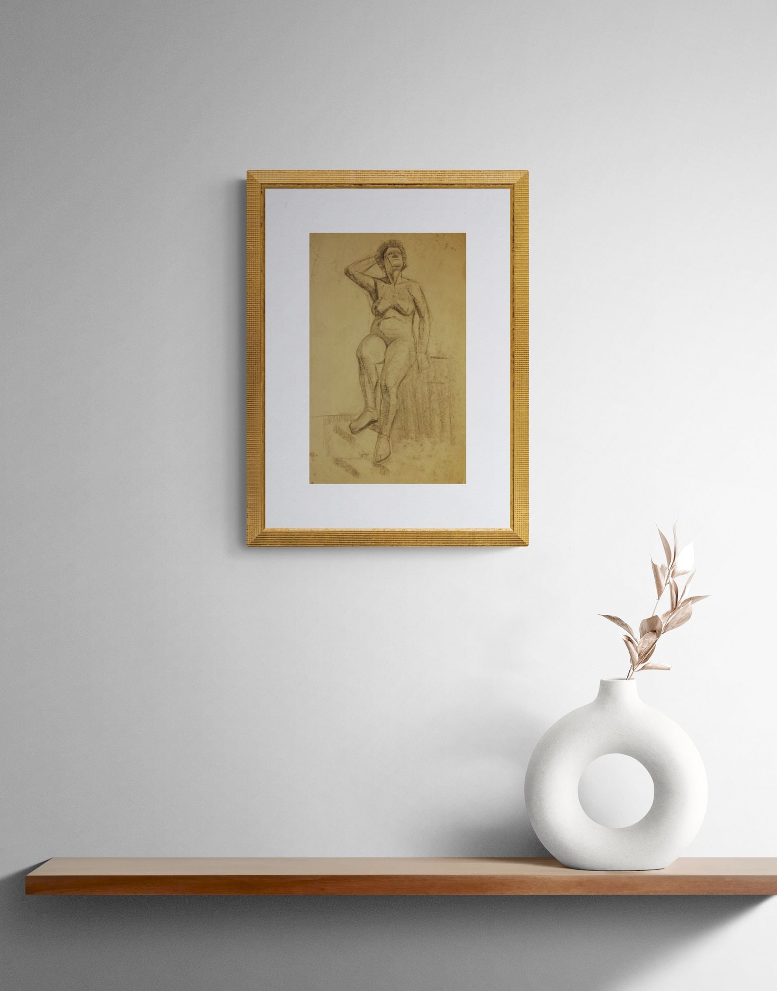 Mynka Olexandr (Ukrainian artist), "Figure", pencil on paper - 2