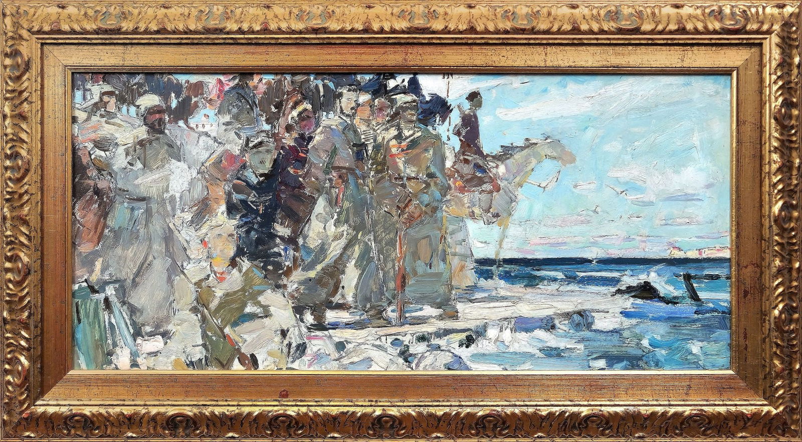 Bernadsky Valentin (Ukrainian artist), "Legendary twentieth. Sketch", oil on cardboard (1 of 4)