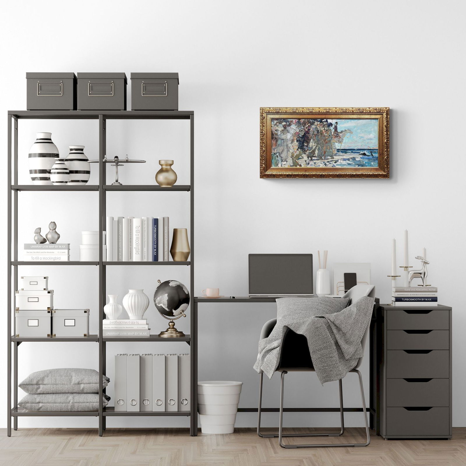 Bernadsky Valentin (Ukrainian artist), "Legendary twentieth. Sketch", oil on cardboard - 4