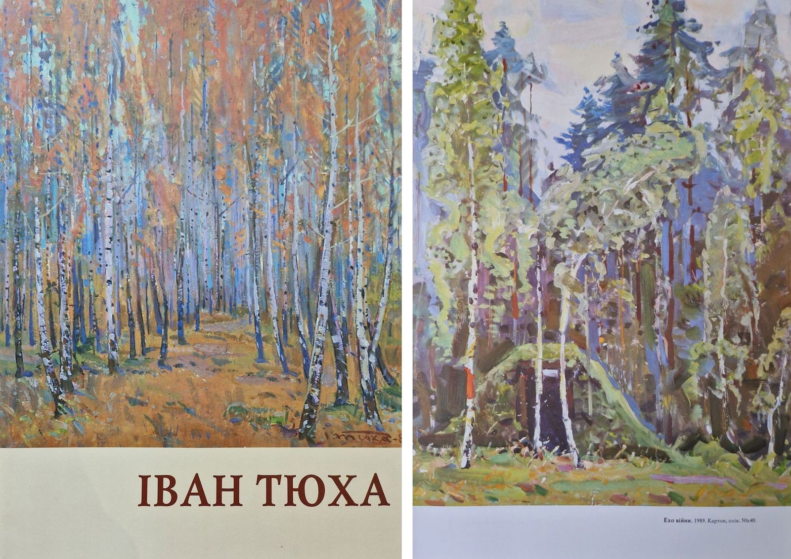 Tyukha Ivan (Ukrainian artist), "Echoes of war", oil on cardboard - 3