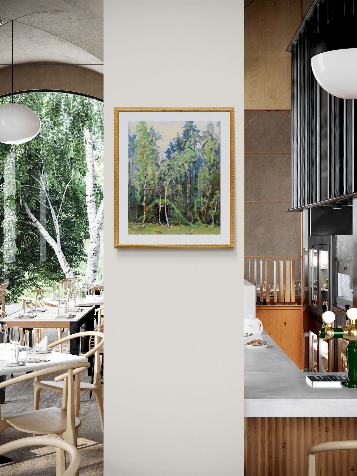 Tyukha Ivan (Ukrainian artist), "Echoes of war", oil on cardboard - 4