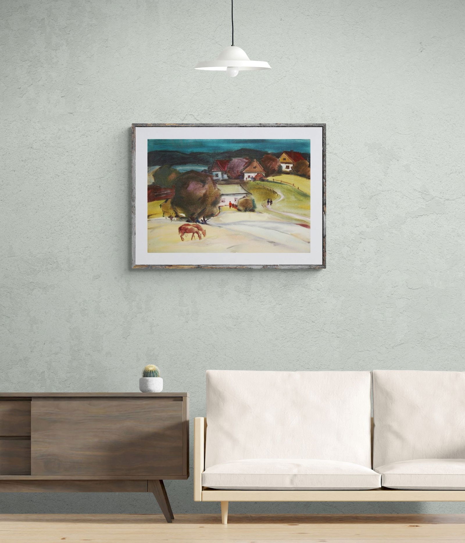 Kirilkov Valentin (Ukrainian artist), "Near the village", watercolor on paper - 2