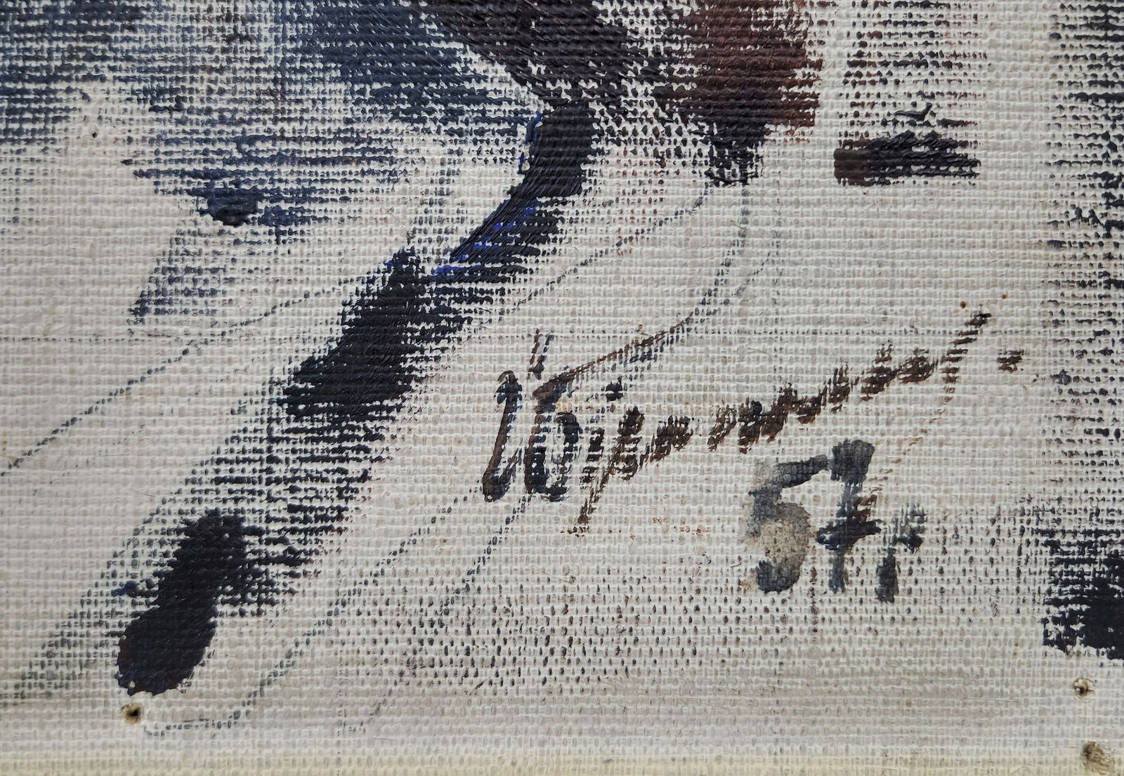 Bilopolyi Yosyp (Ukrainian artist), "Portrait of a man", oil on canvas on cardboard - 2