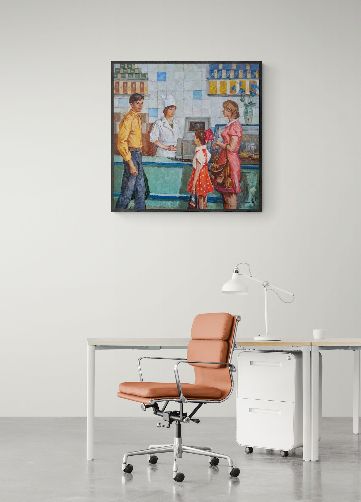 Vaysburg Efim (Ukrainian artist), "Trading", oil on canvas - 5