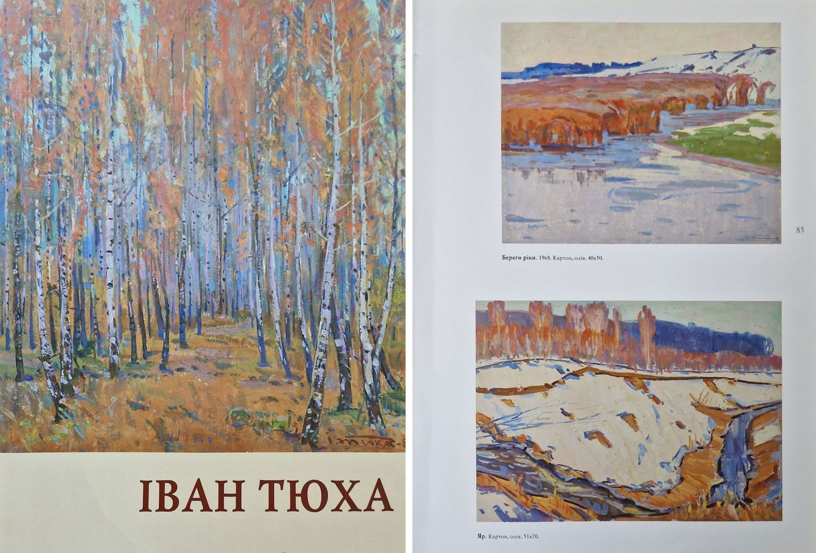 Tyukha Ivan (Ukrainian artist), "Ravine", oil on cardboard - 2