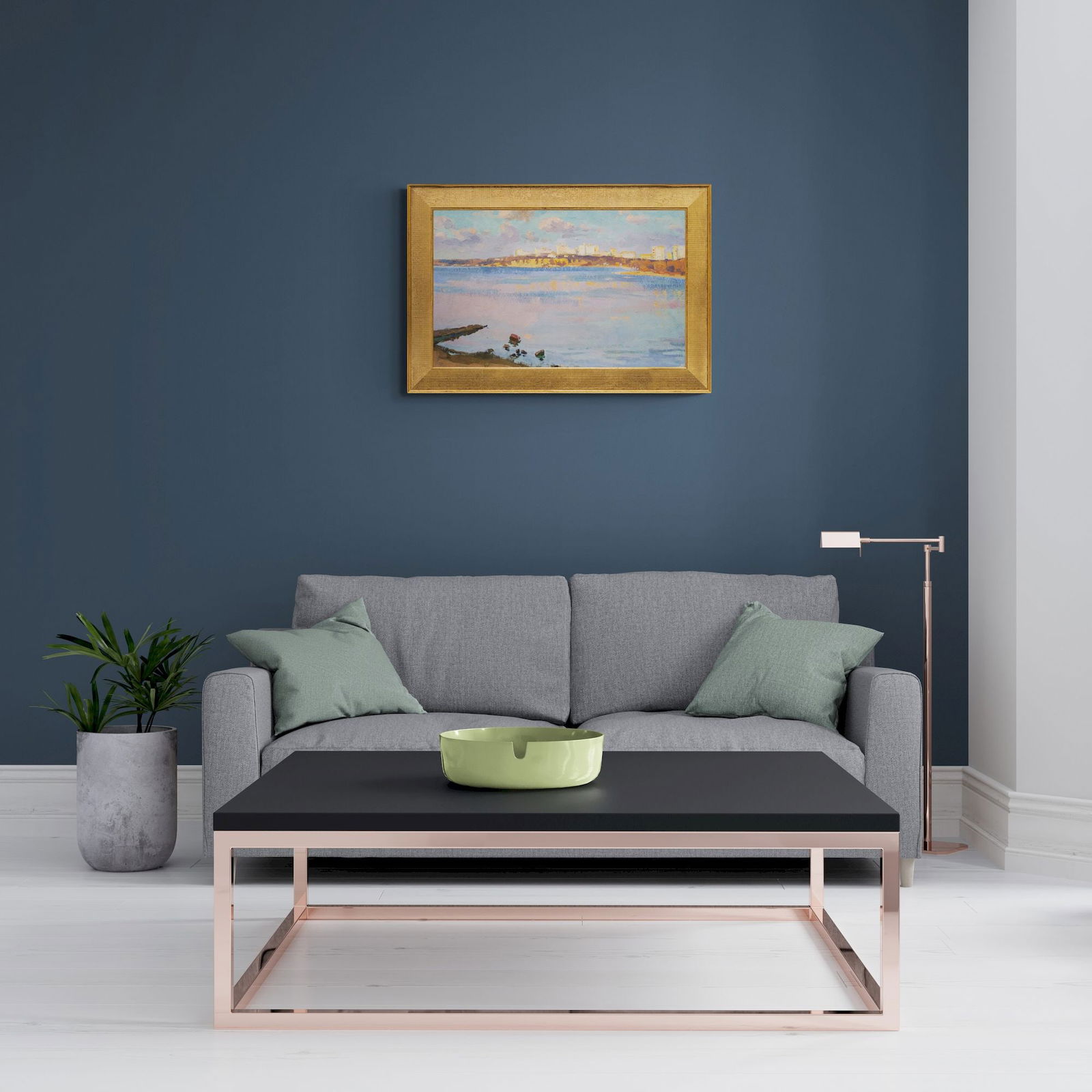 Tyukha Ivan (Ukrainian artist), "City , oil on cardboard - 3