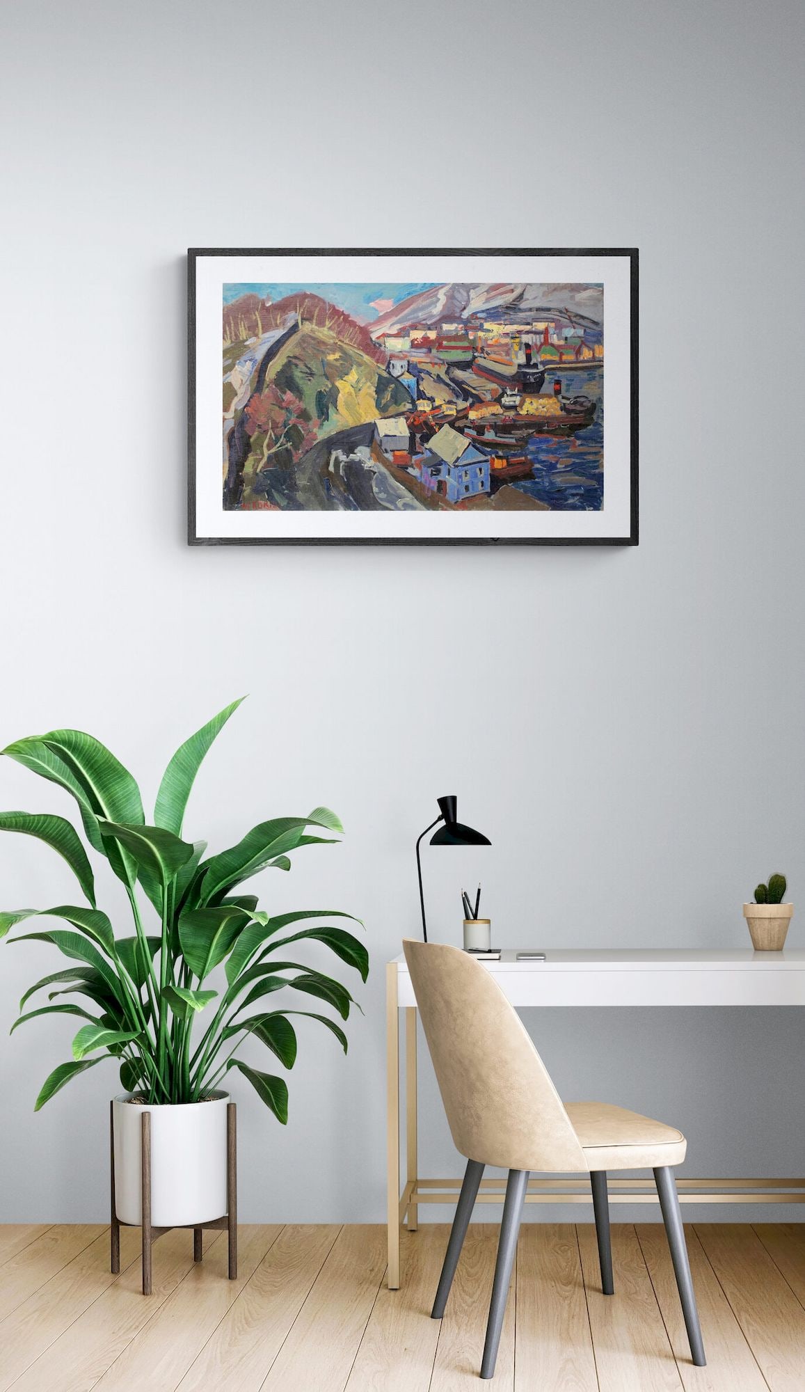 Kokin Mykhaylo (Ukrainian artist), "Port", oil on canvas - 4