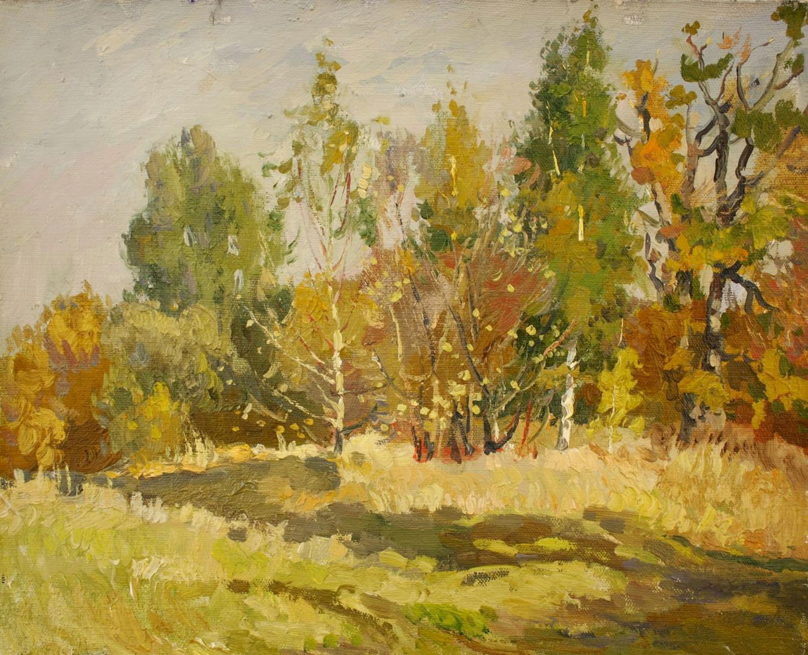 Mynka Olexandr (Ukrainian artist), "Autumn fine day", oil on canvas: Title: Mynka Olexandr (Ukrainian artist), "Autumn fine day", oil on canvas Artist: Mynka Olexandr Fedorovich Description: ARTIST: Mynka Olexandr Fedorovich, Ukrainian artist TITLE: "Autumn fine day"