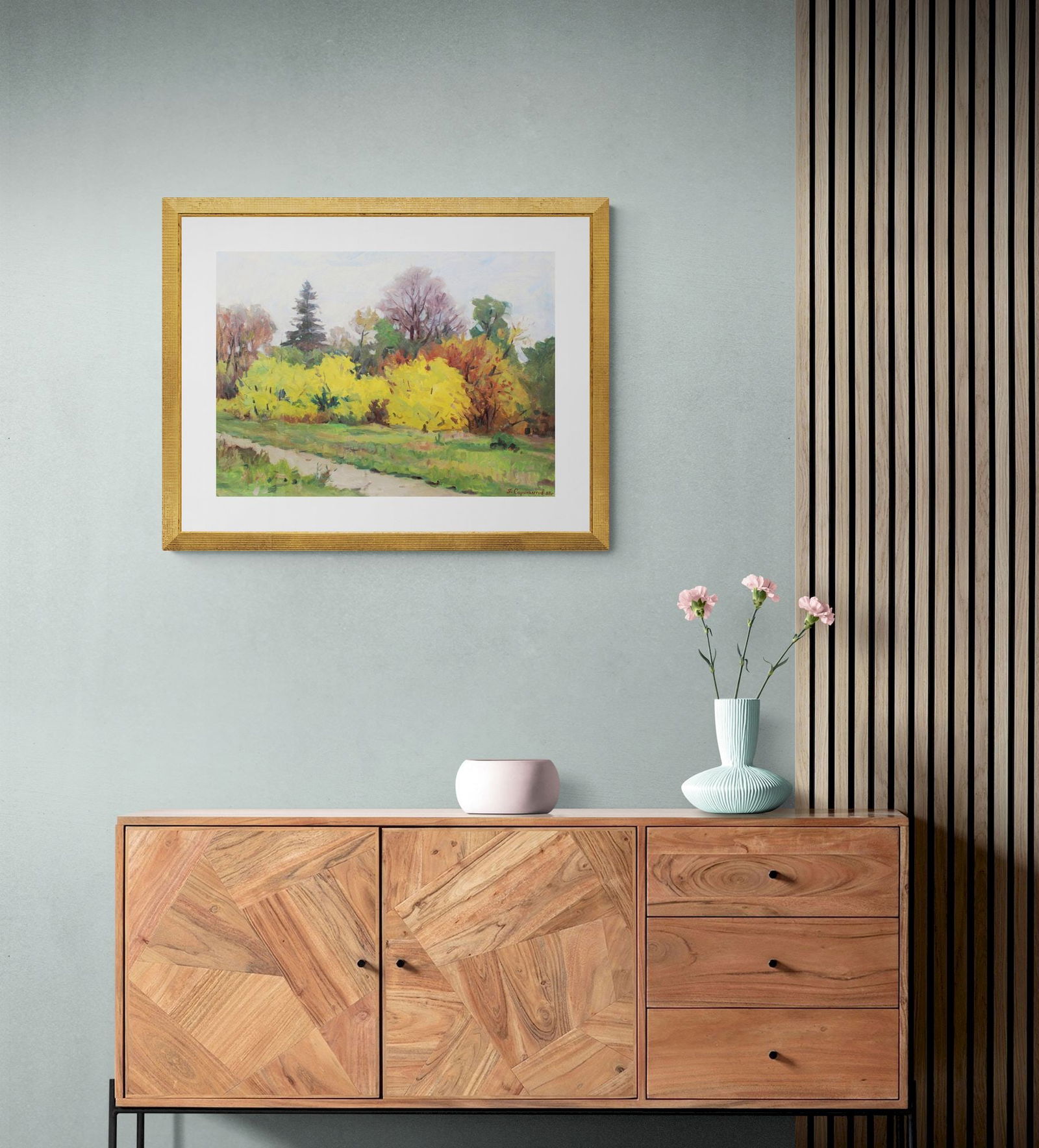 Sorokoletov Gavriil (Ukrainian artist), "Autumn. Sedniv", oil on cardboard - 4