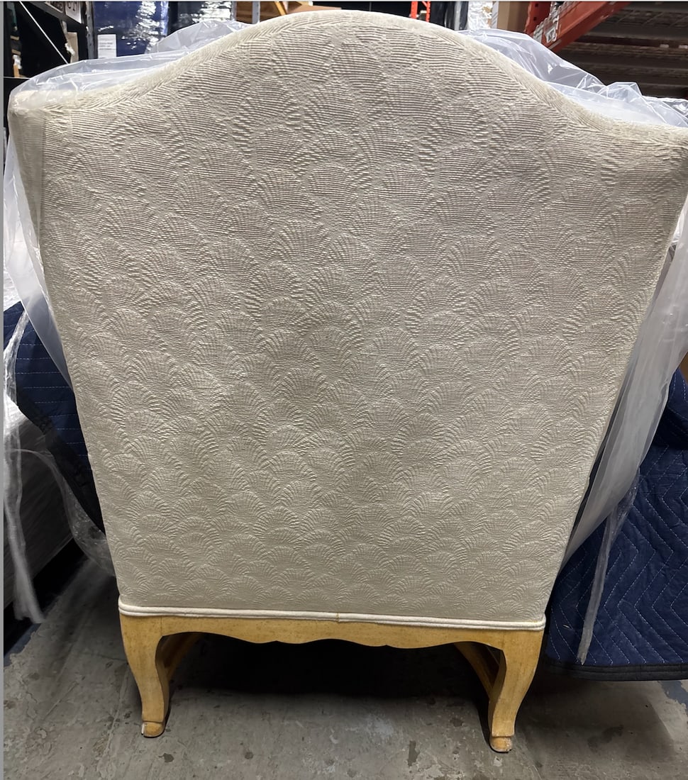 Pair of Late 20th Century Pickled Oak Bergere Chairs - 9