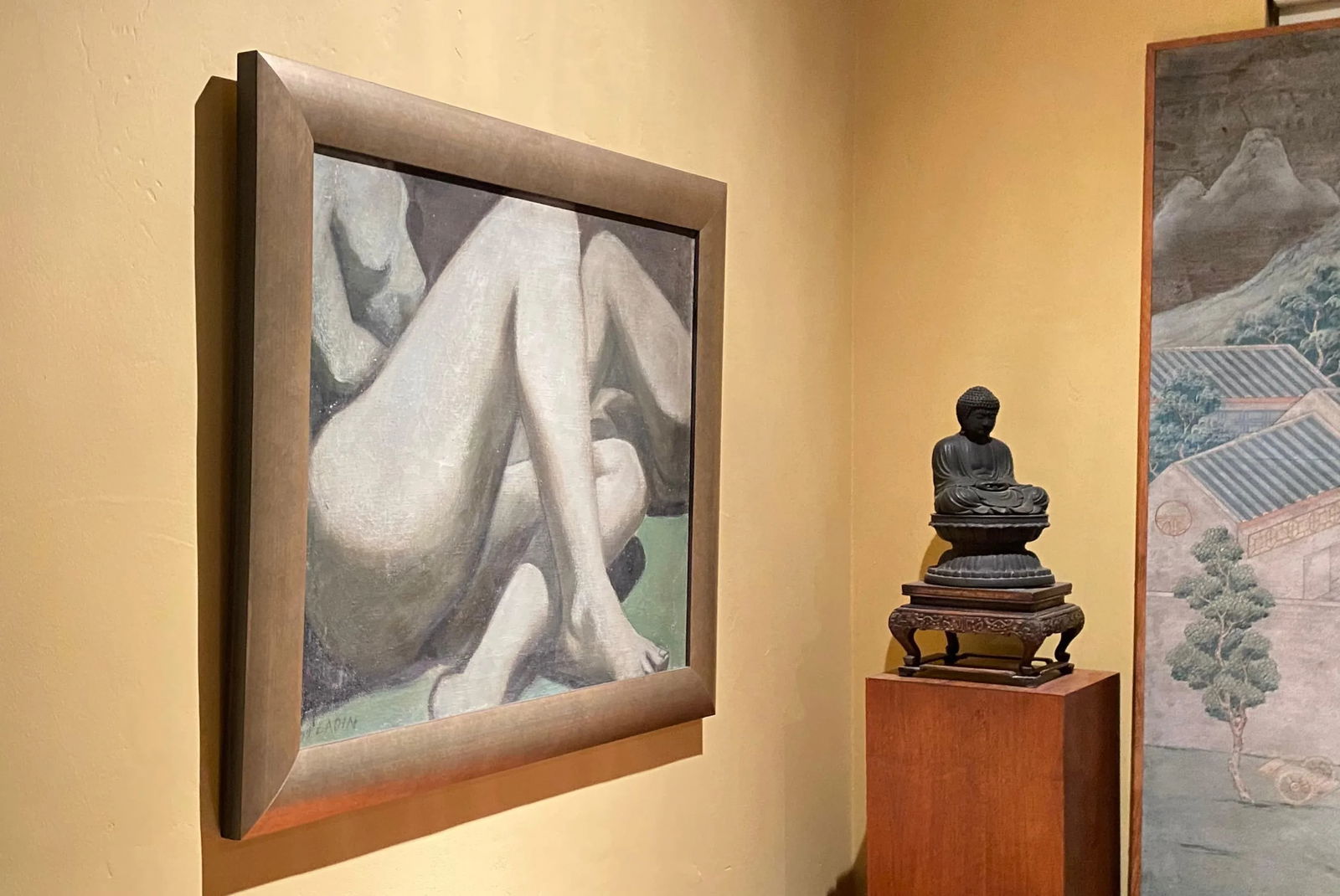 Large Mid-Century Nude Figural Painting, California Artist Signed Ladin - 5