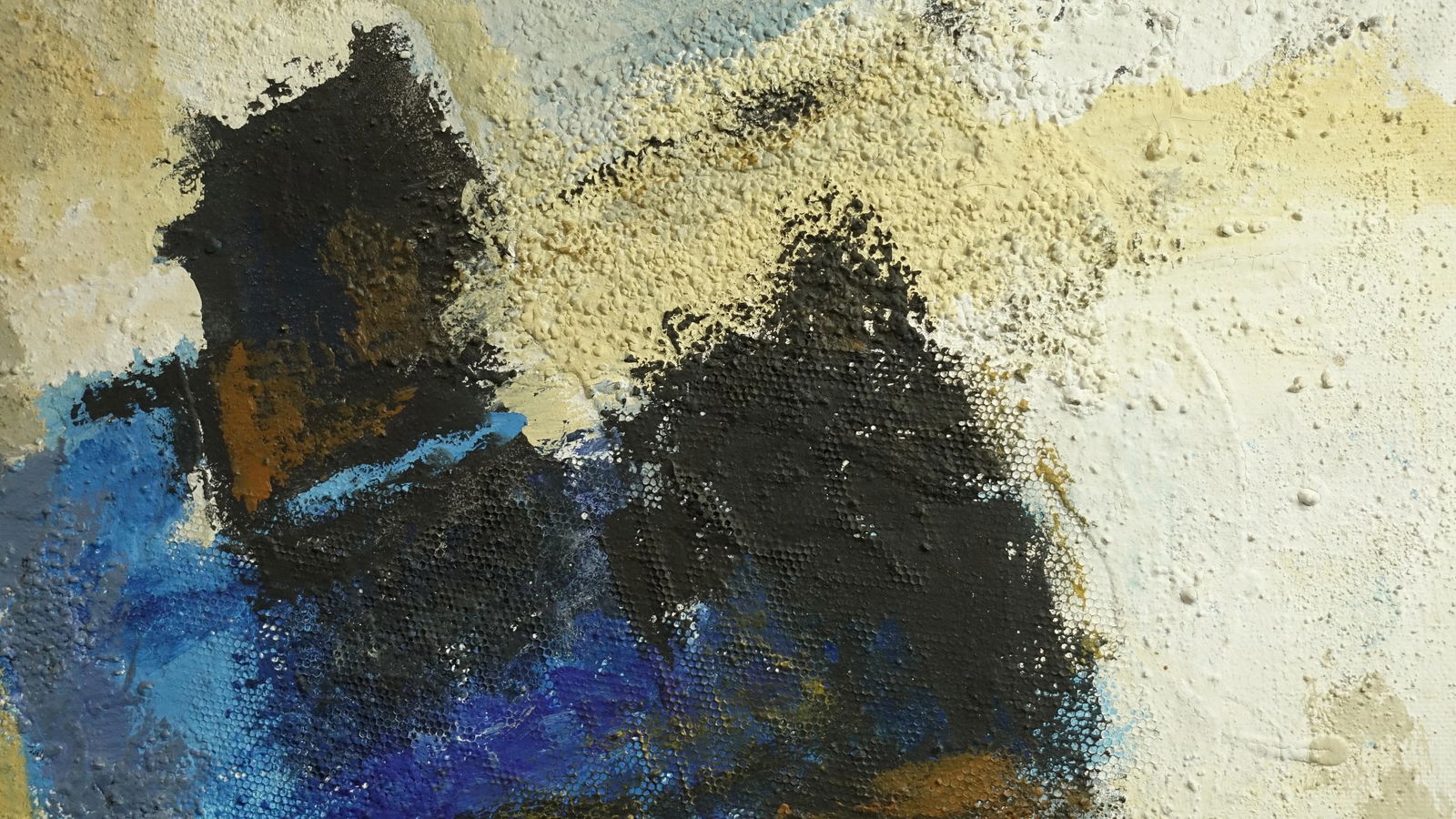 Mid-Century Abstract Mixed-Media Painting by Diana Diamond, California, 1968 - 4