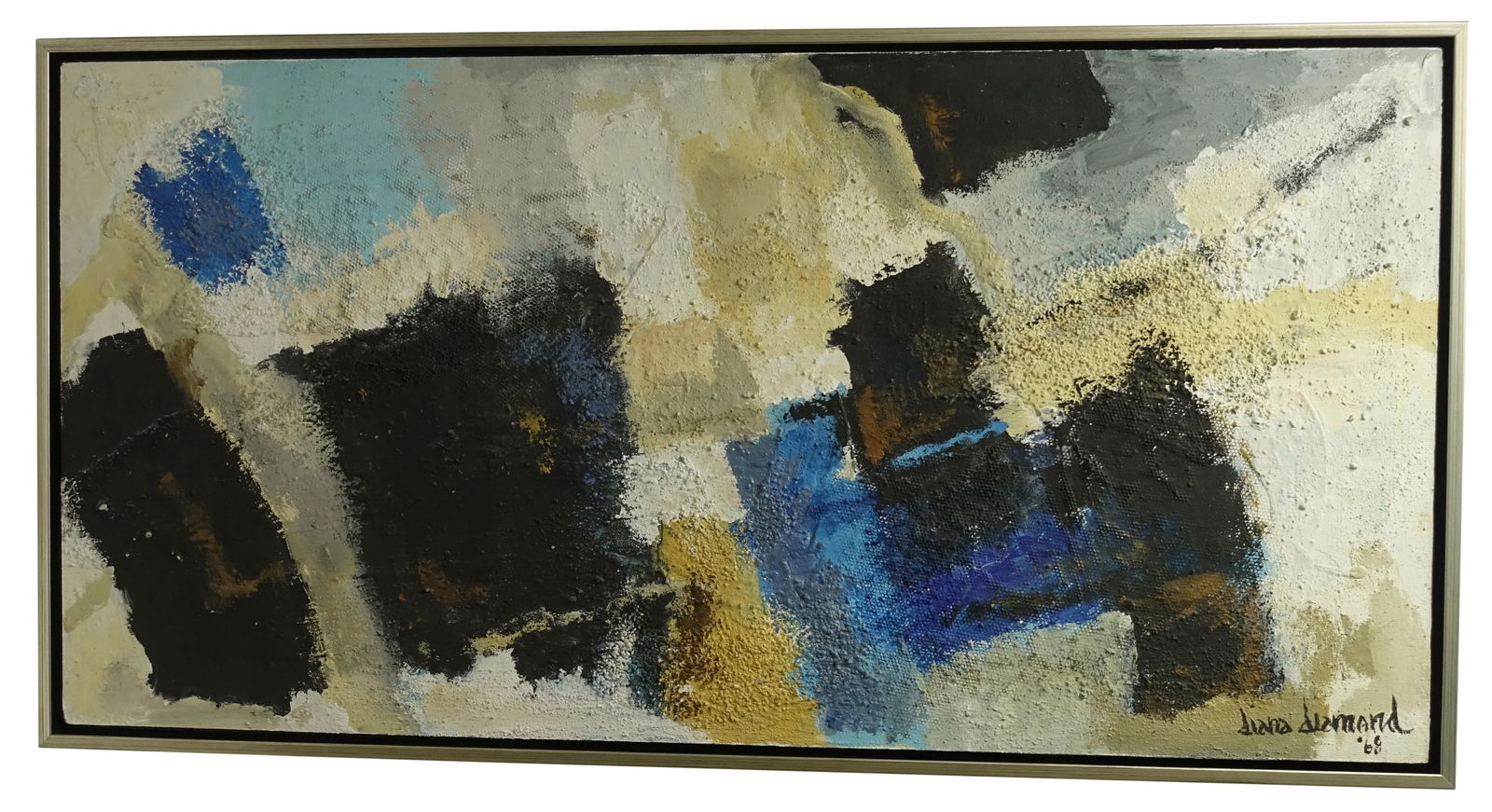 Mid-Century Abstract Mixed-Media Painting by Diana Diamond, California, 1968 - 7
