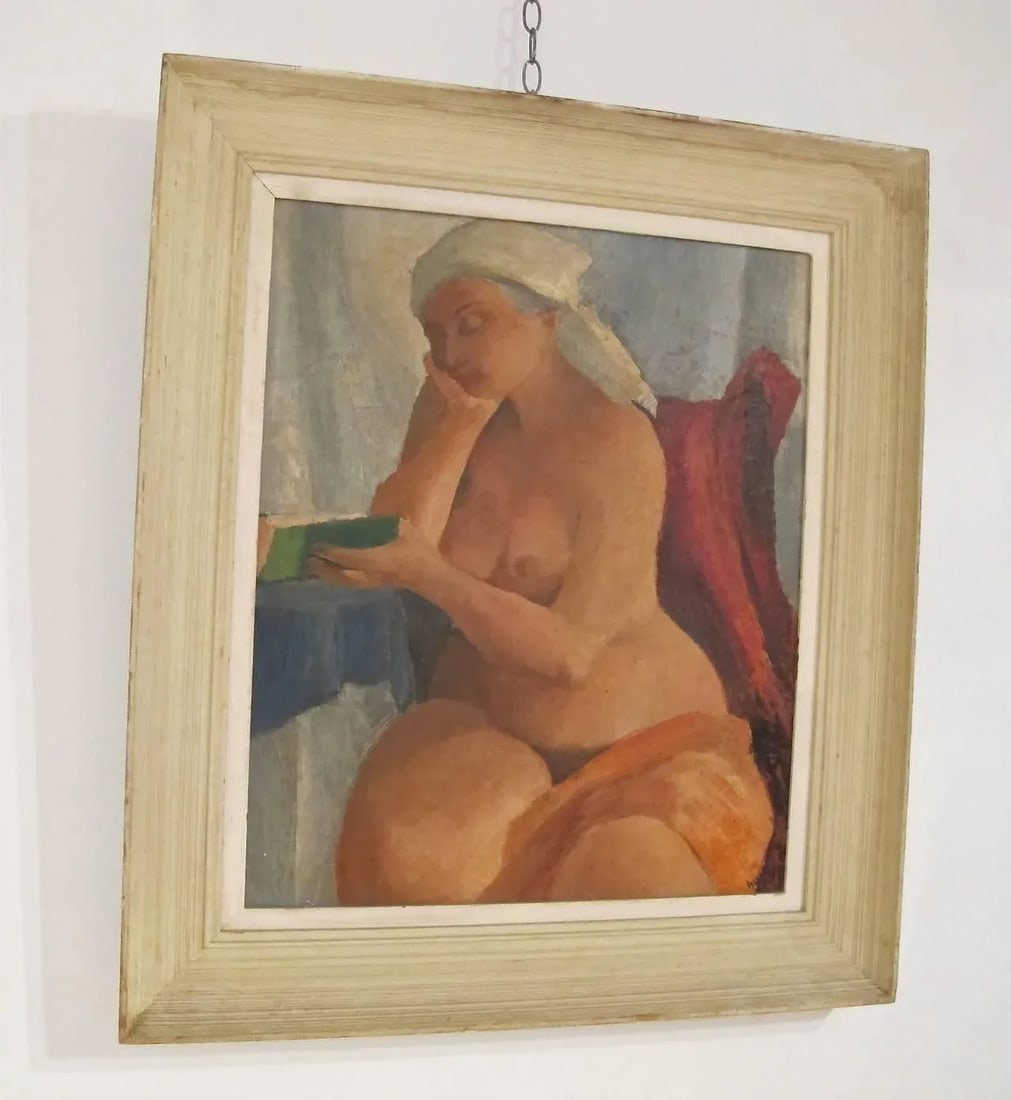 Mid-20th Century Expressionist Nude Painting - 3