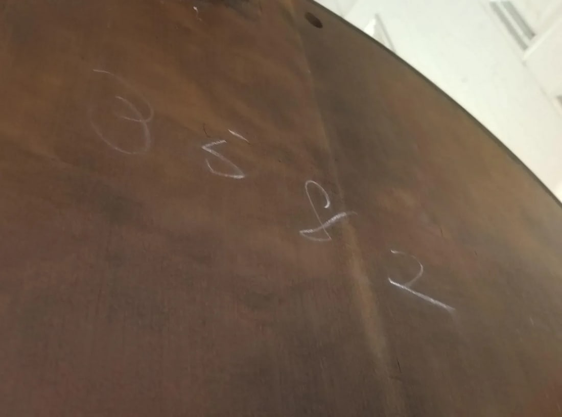 1950s Biedermeier Round Three-Leg Table With Column Details by Baker - 7