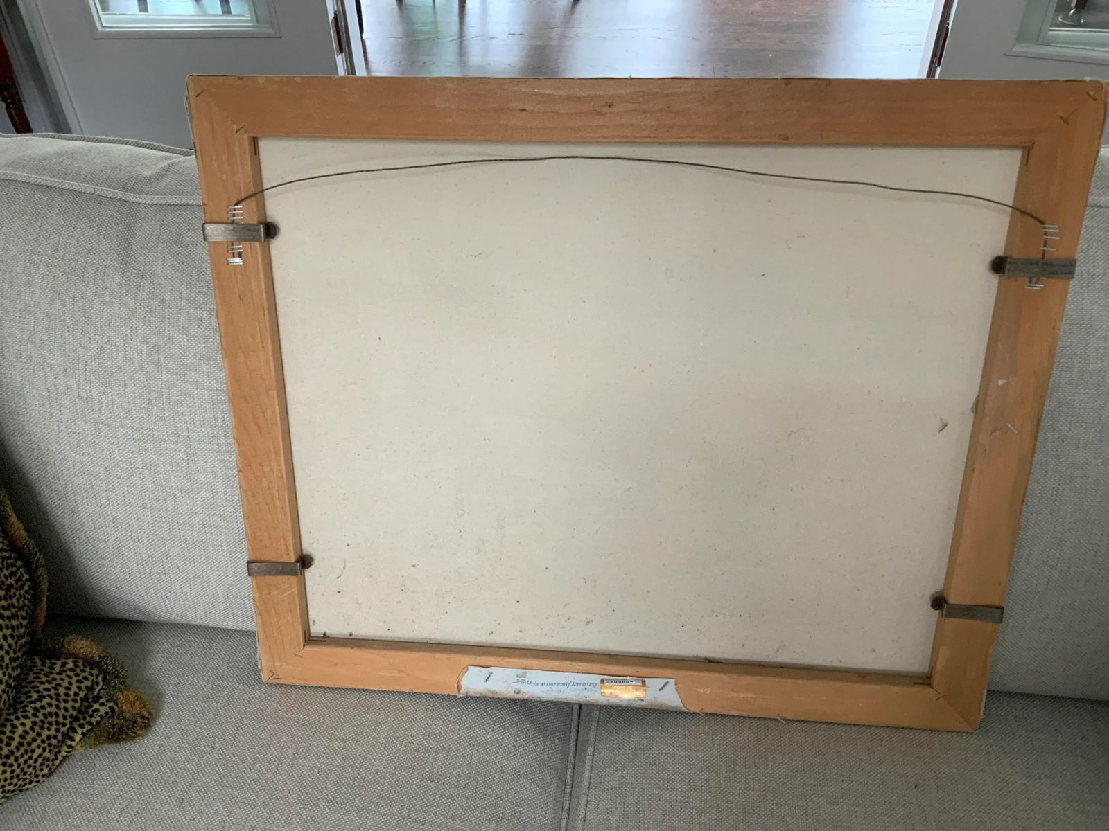 1980s "The Farm" Rustic Landscape Oil Painting on Canvas - 10