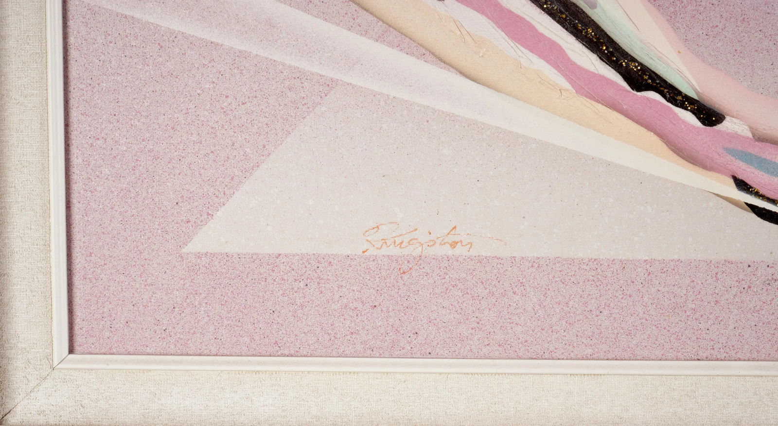 Vintage Postmodern Abstract Oil Painting by Kingston - 5