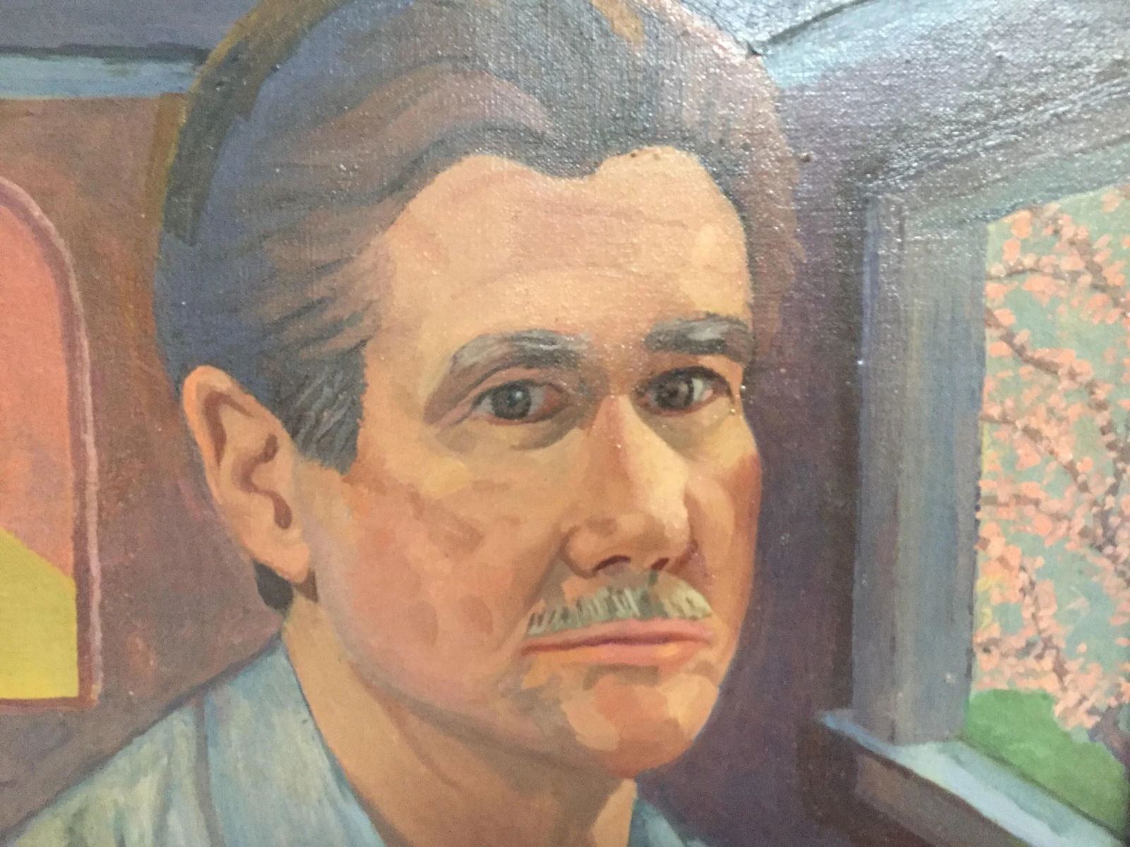 Oil on Board of Modern Self Portrait - 2