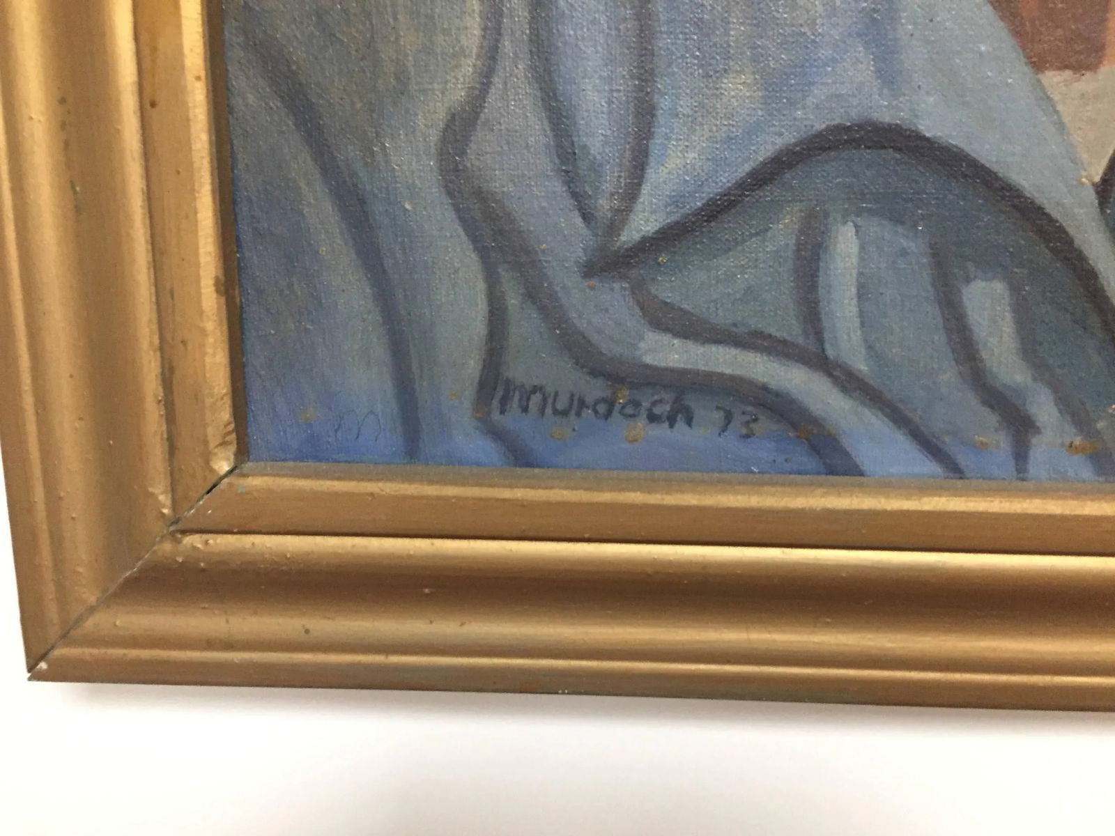 Oil on Board of Modern Self Portrait - 5