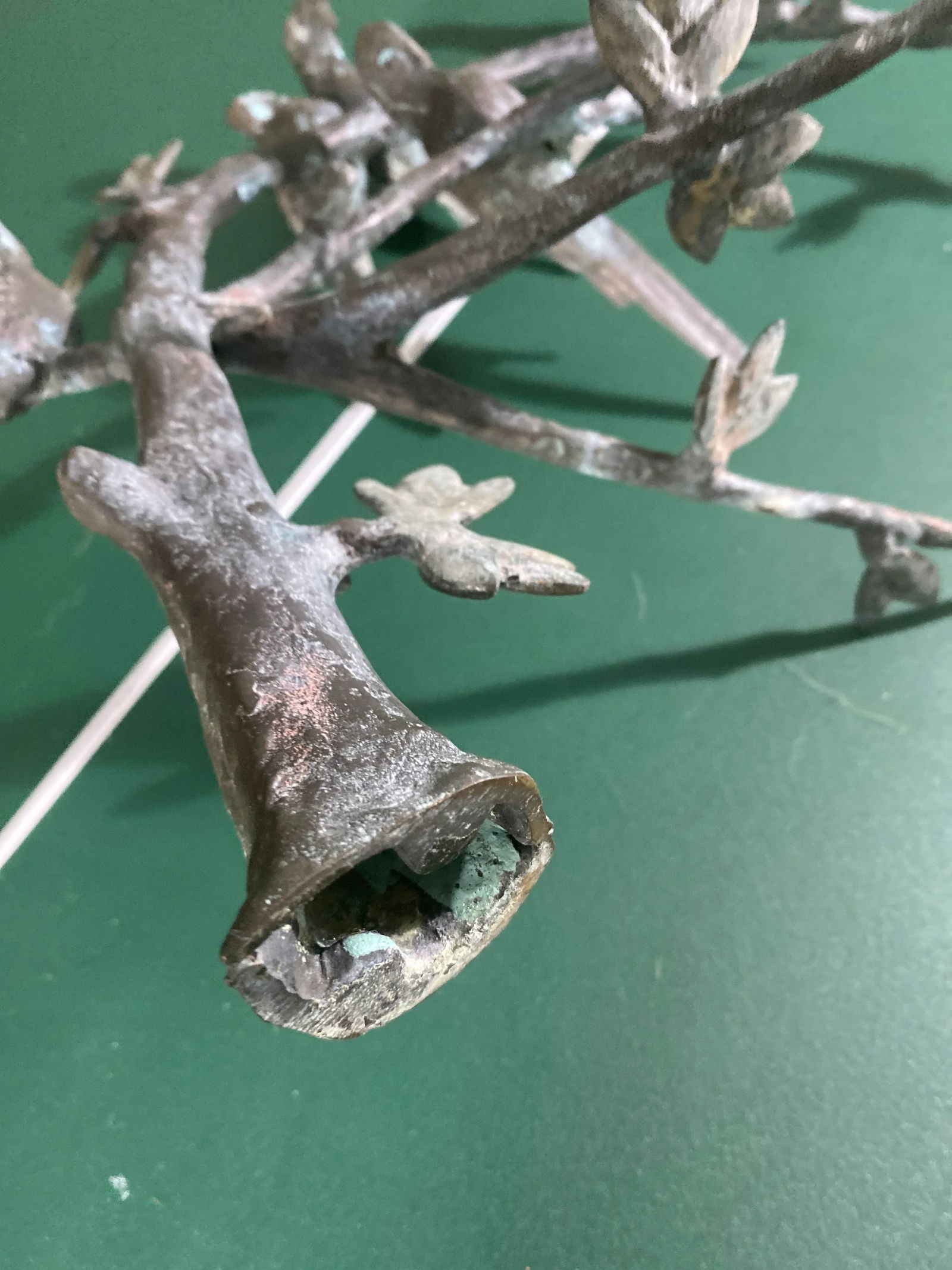 1960s Giacometti Style Bronze Birds on a Branch - 10