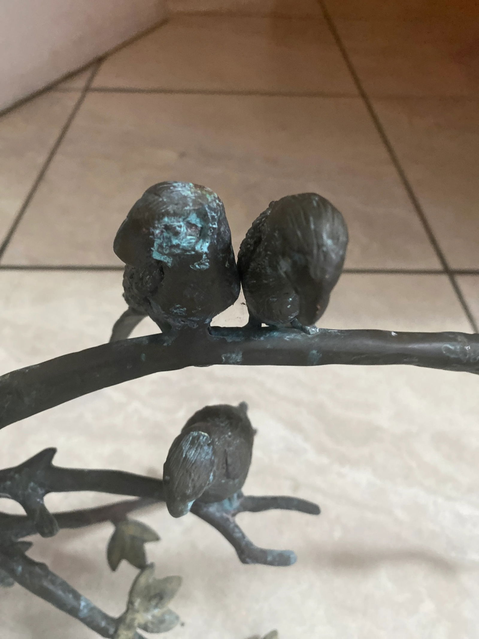 1960s Giacometti Style Bronze Birds on a Branch - 2