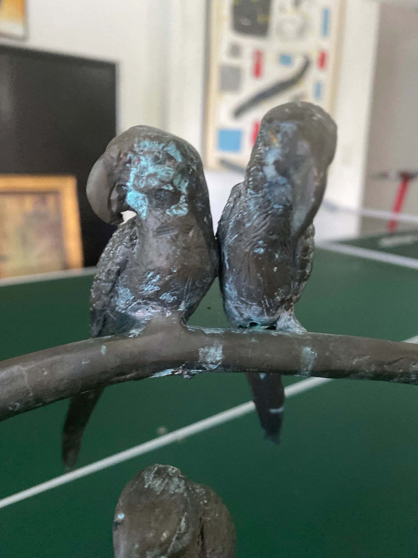 1960s Giacometti Style Bronze Birds on a Branch - 5