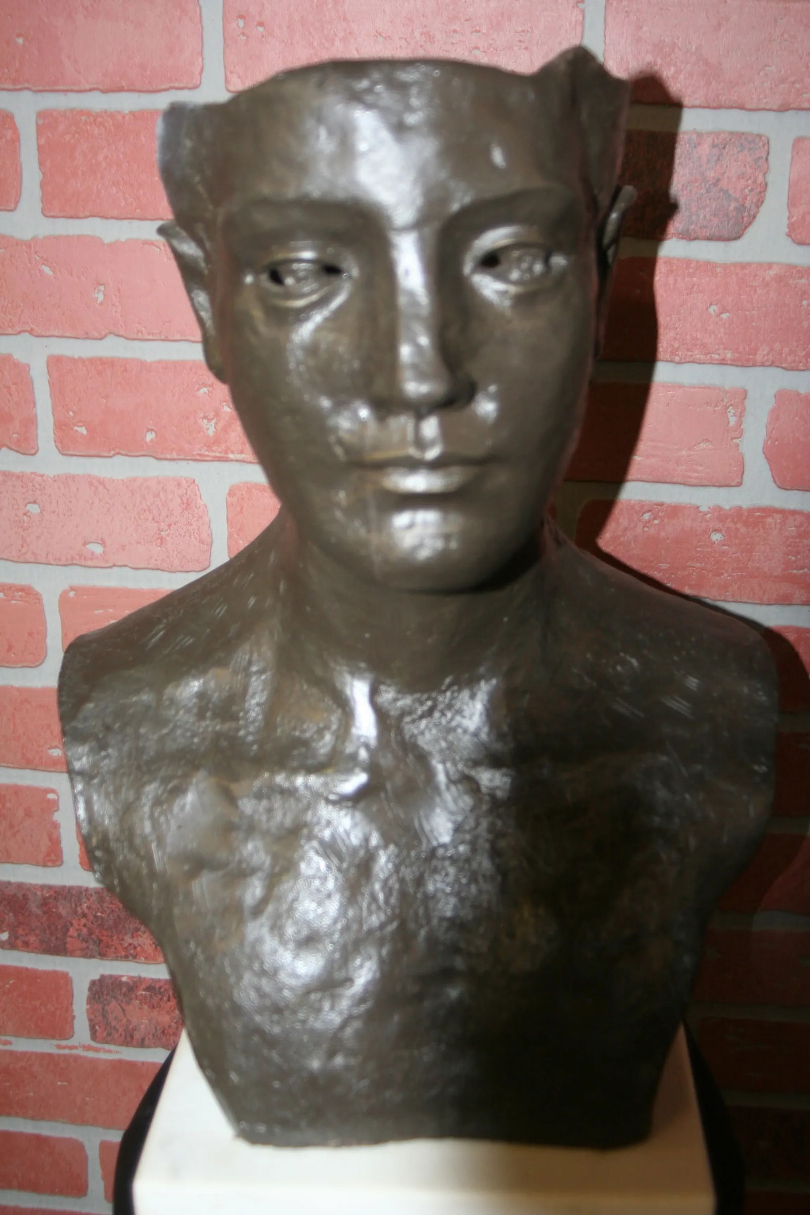 Early 21st Century Ztianee Cast Iron Bust - 2
