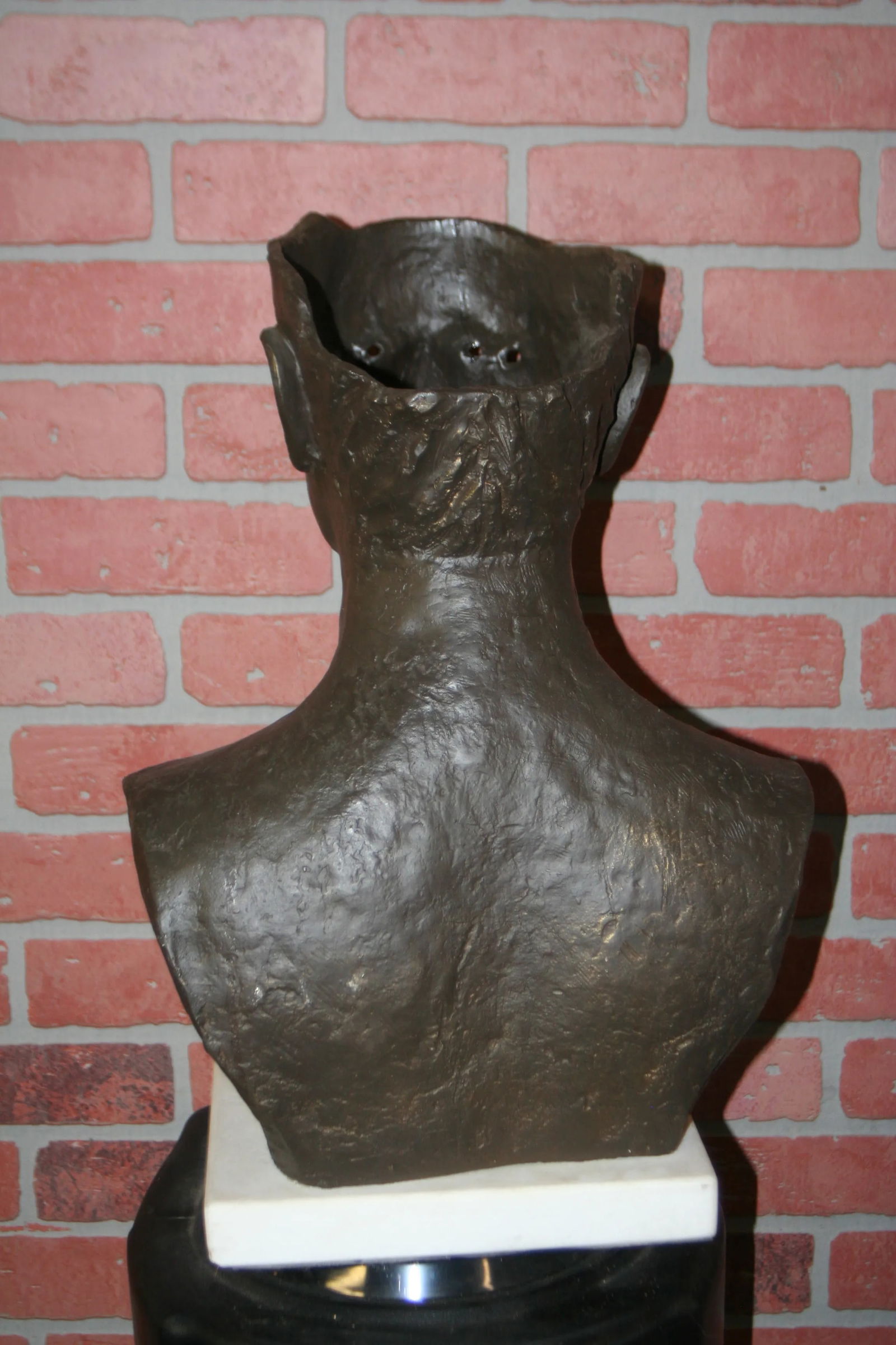 Early 21st Century Ztianee Cast Iron Bust - 3