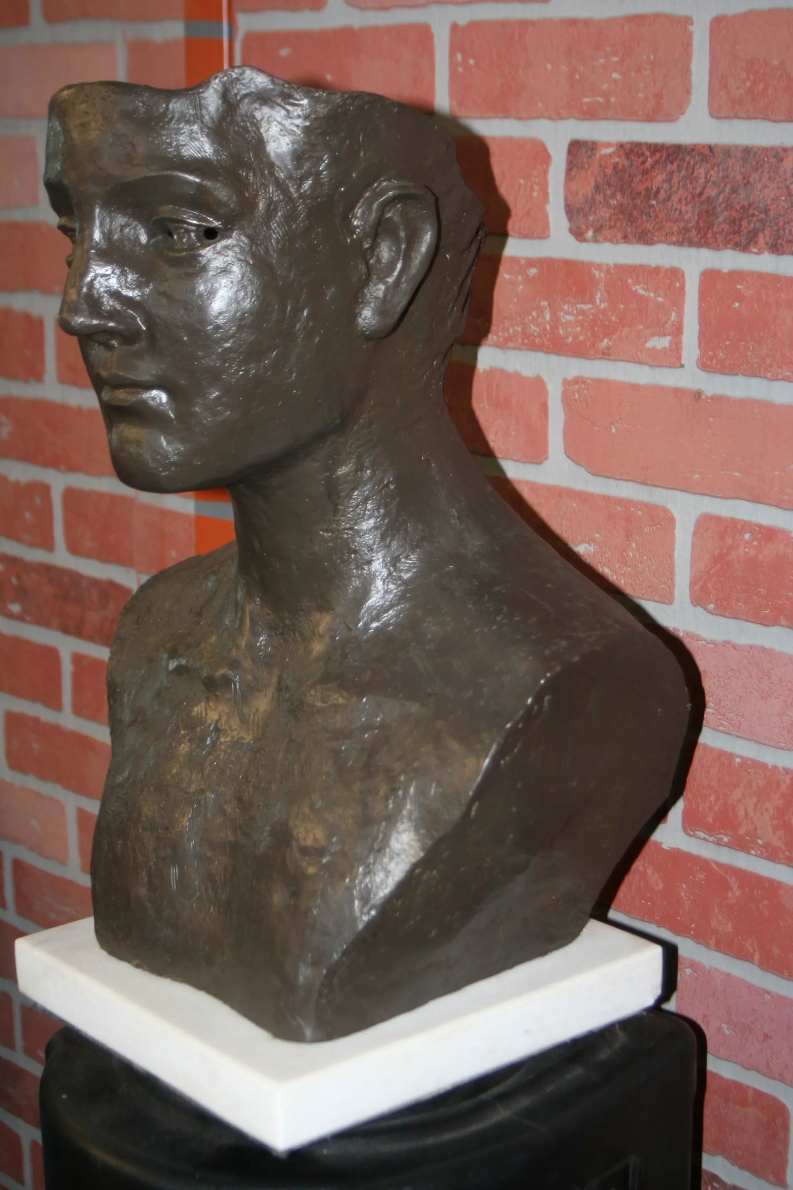 Early 21st Century Ztianee Cast Iron Bust - 5