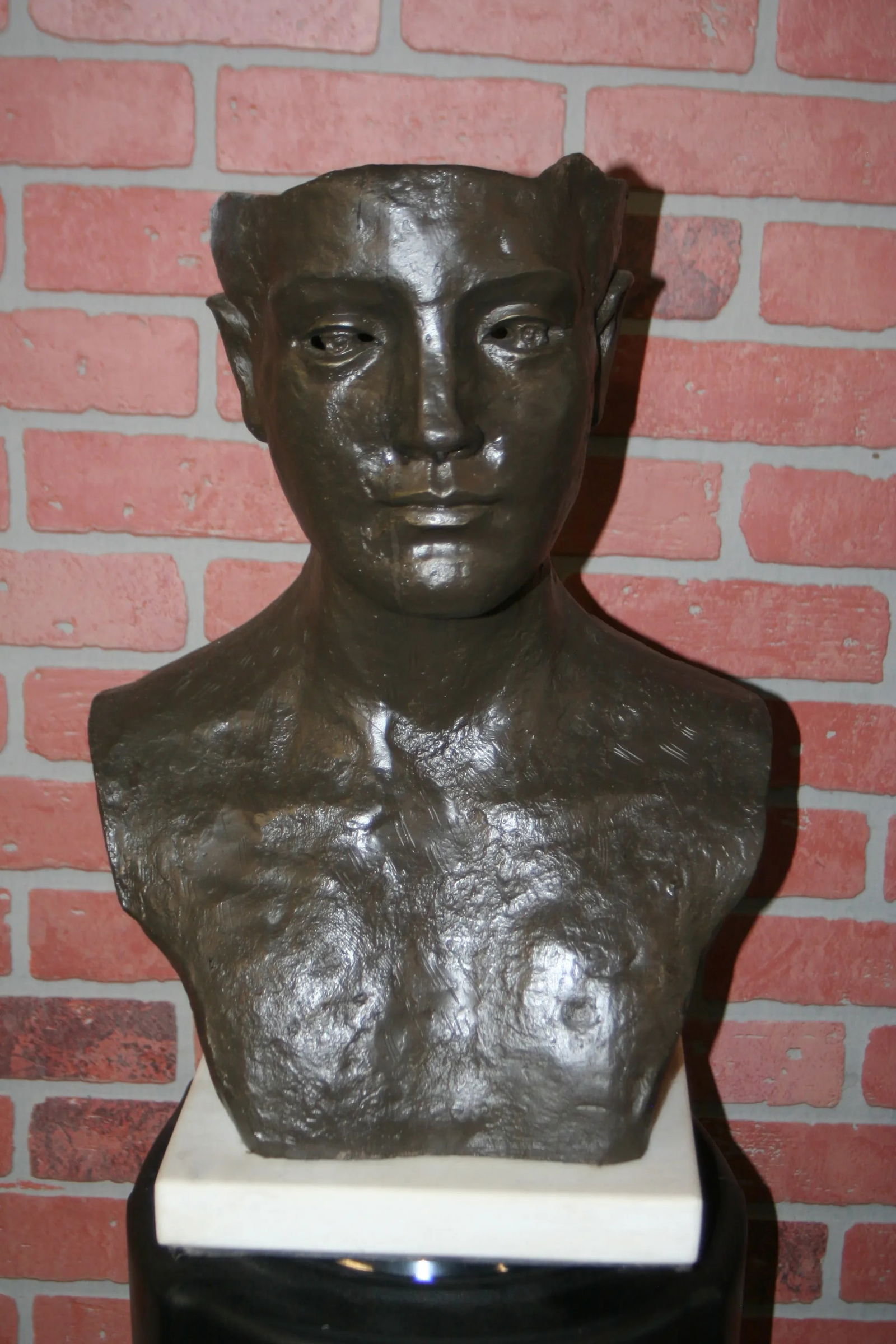 Early 21st Century Ztianee Cast Iron Bust - 9