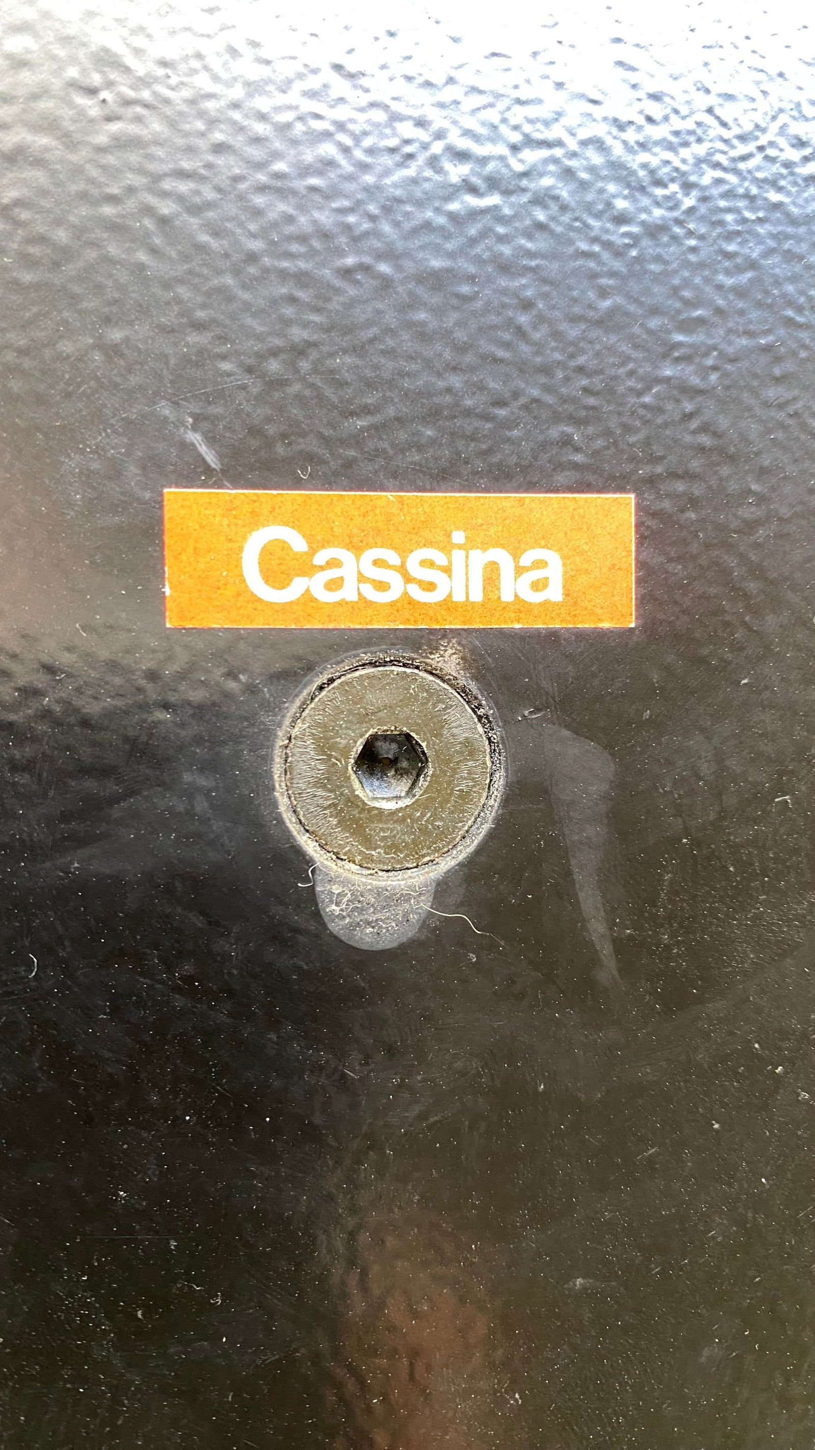 Late 20th Century Cassina Contemporary Modern Wood and Metal Side Table - 2