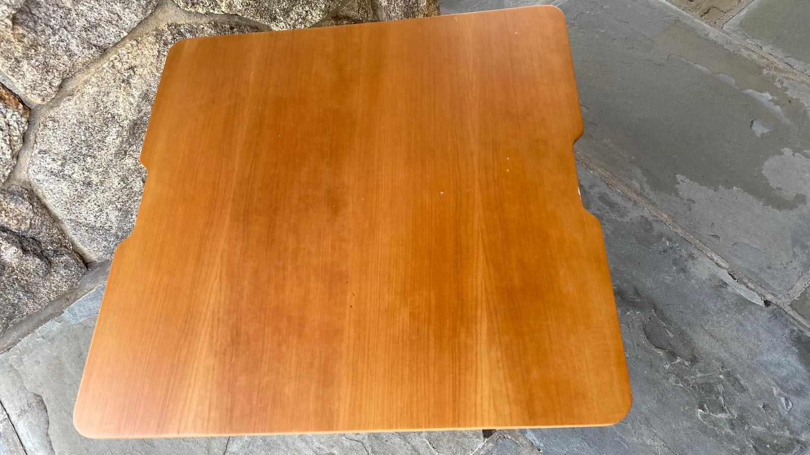 Late 20th Century Cassina Contemporary Modern Wood and Metal Side Table - 4