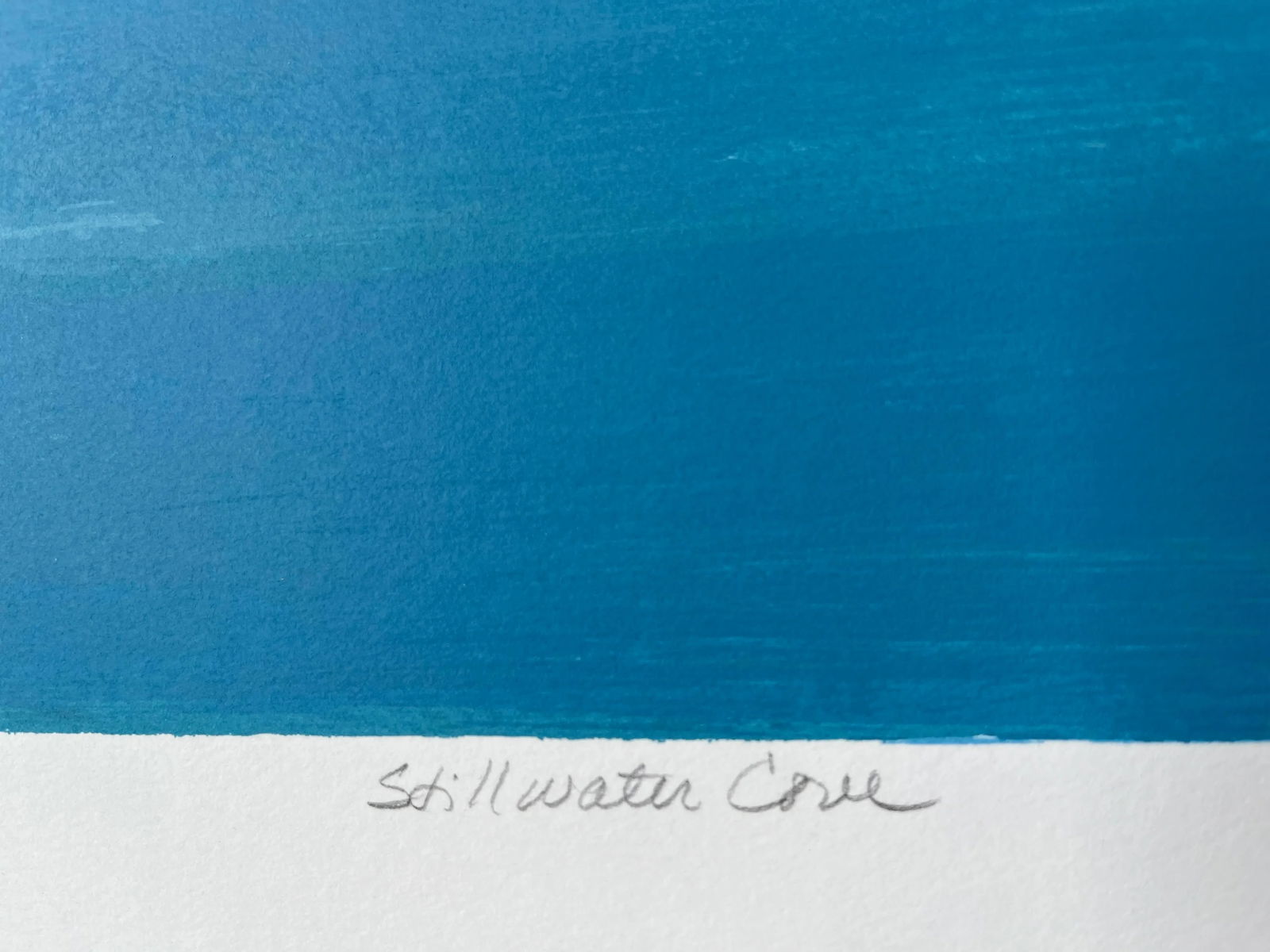 1980s Original Signed Silkscreen 'Stillwater Cove' by Carol Bodendieck Chapman - 4