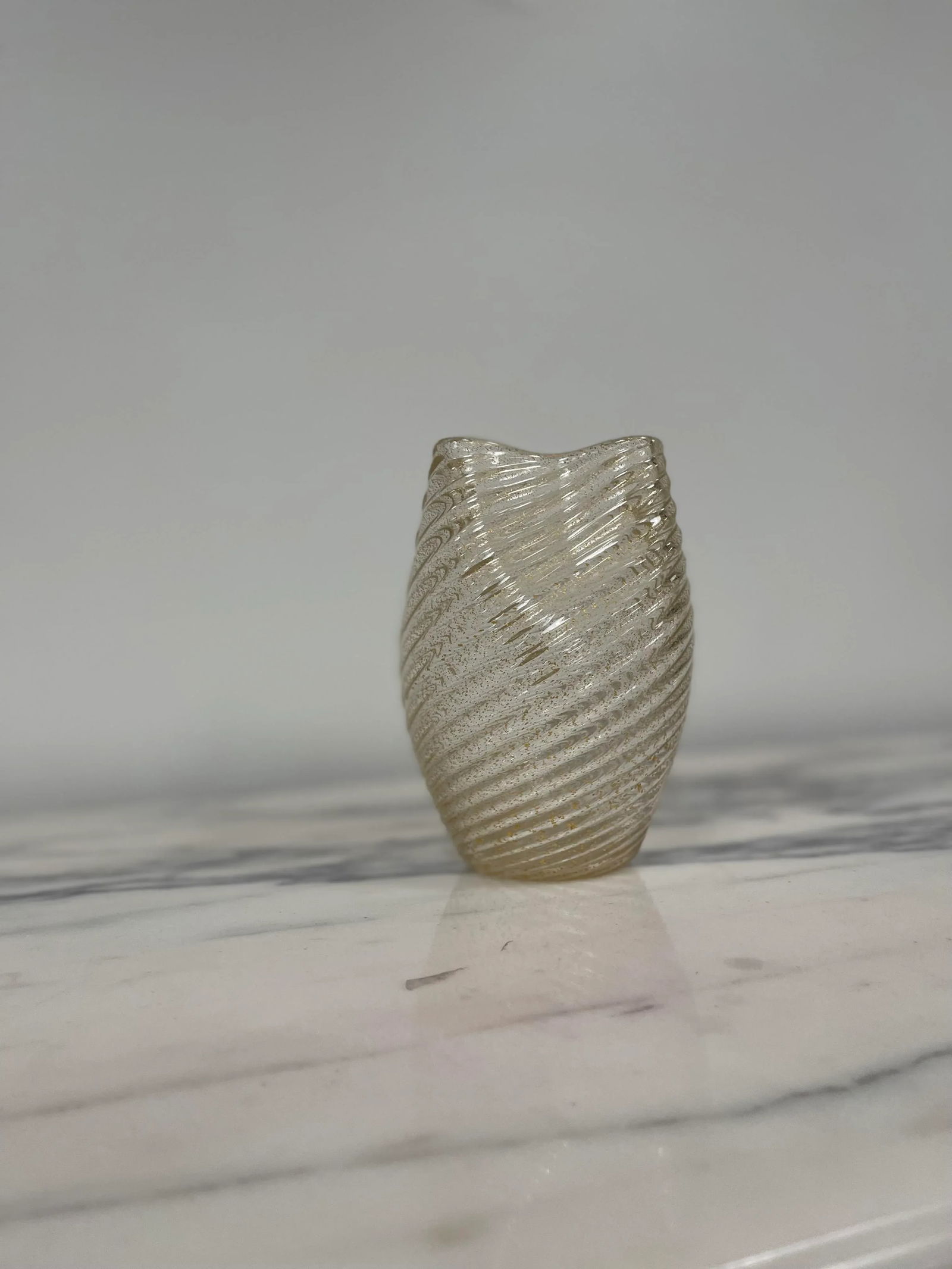 Murano Italy Camer Gold Vase With Original Mica Sticker - 10