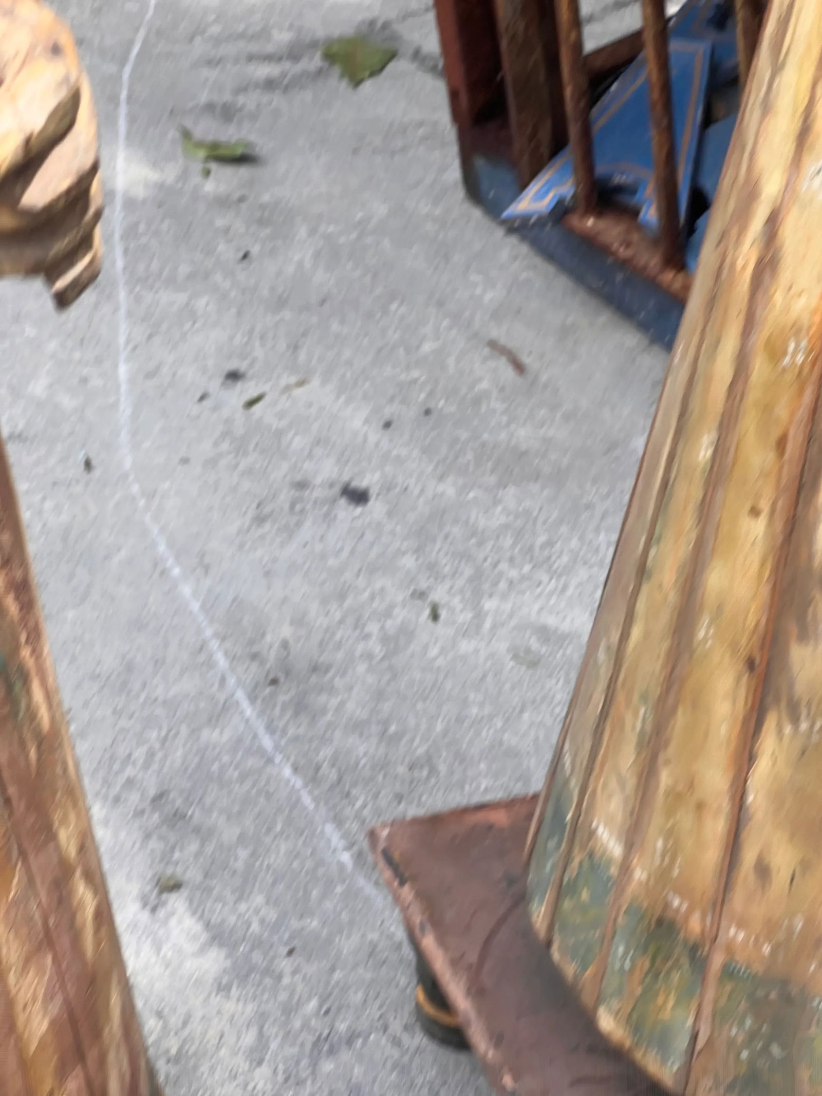 Stately Antique Life Size Wooden Statues - a Pair - 8