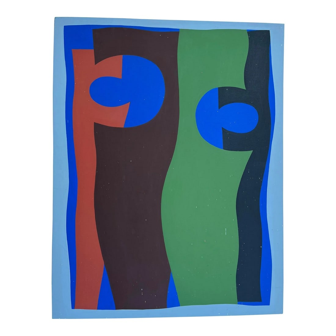 Mid 20th Century Abstract Painting by Achillo 'Achi' Sullo: Achillo Sullo, known as "Achi" (1922-2013), was a first-generation Italian born in Boston. This piece is a classic representation of his work which was abstract and organic. In particular, this