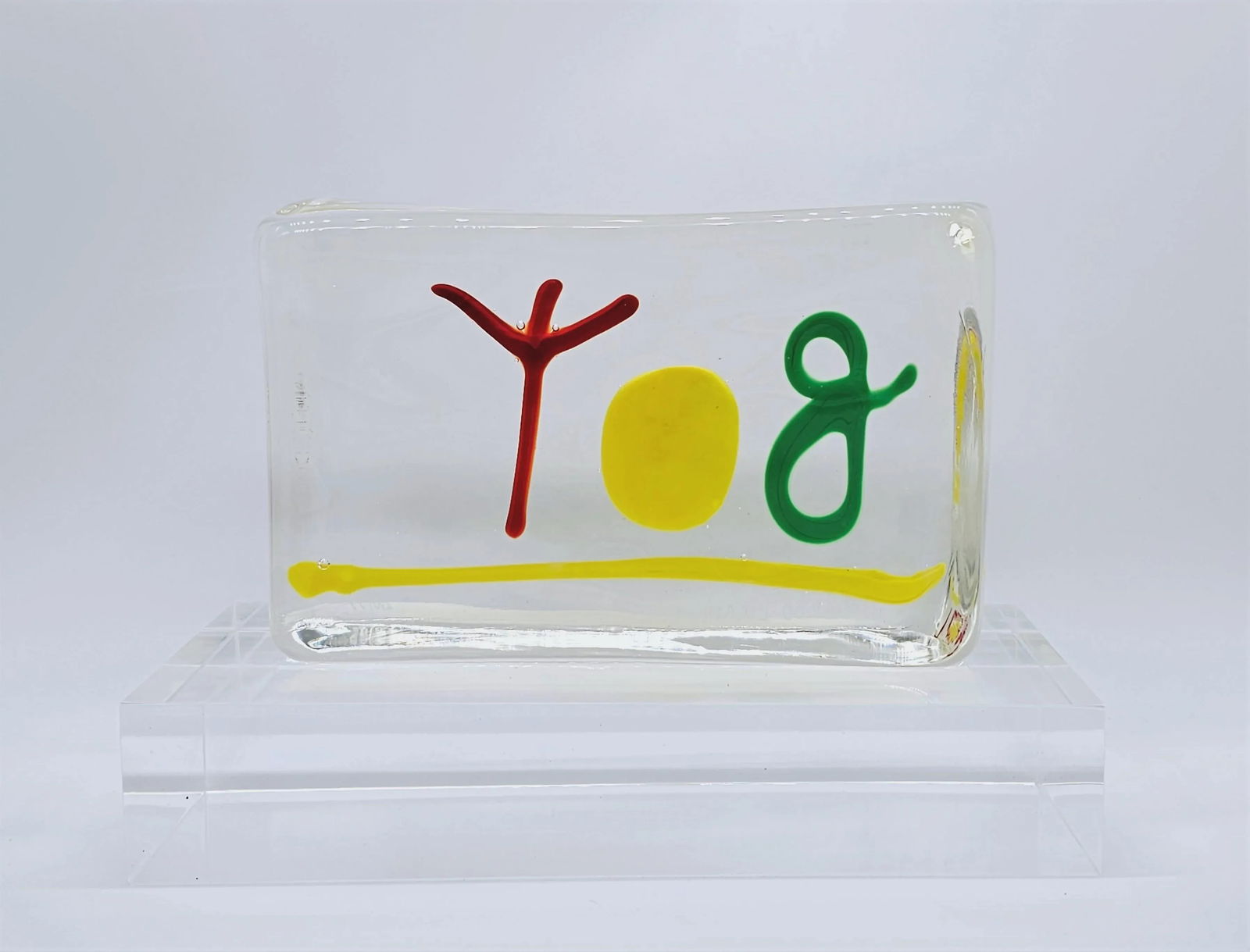 1990s Murano Glass Limited Edition Brick by Riccardo Licata - 2